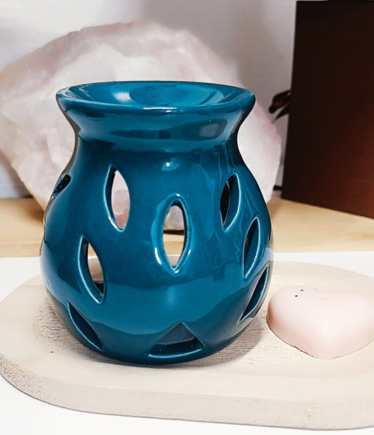 Brûle-parfum vert bruleur pour fondants de cire parfumés