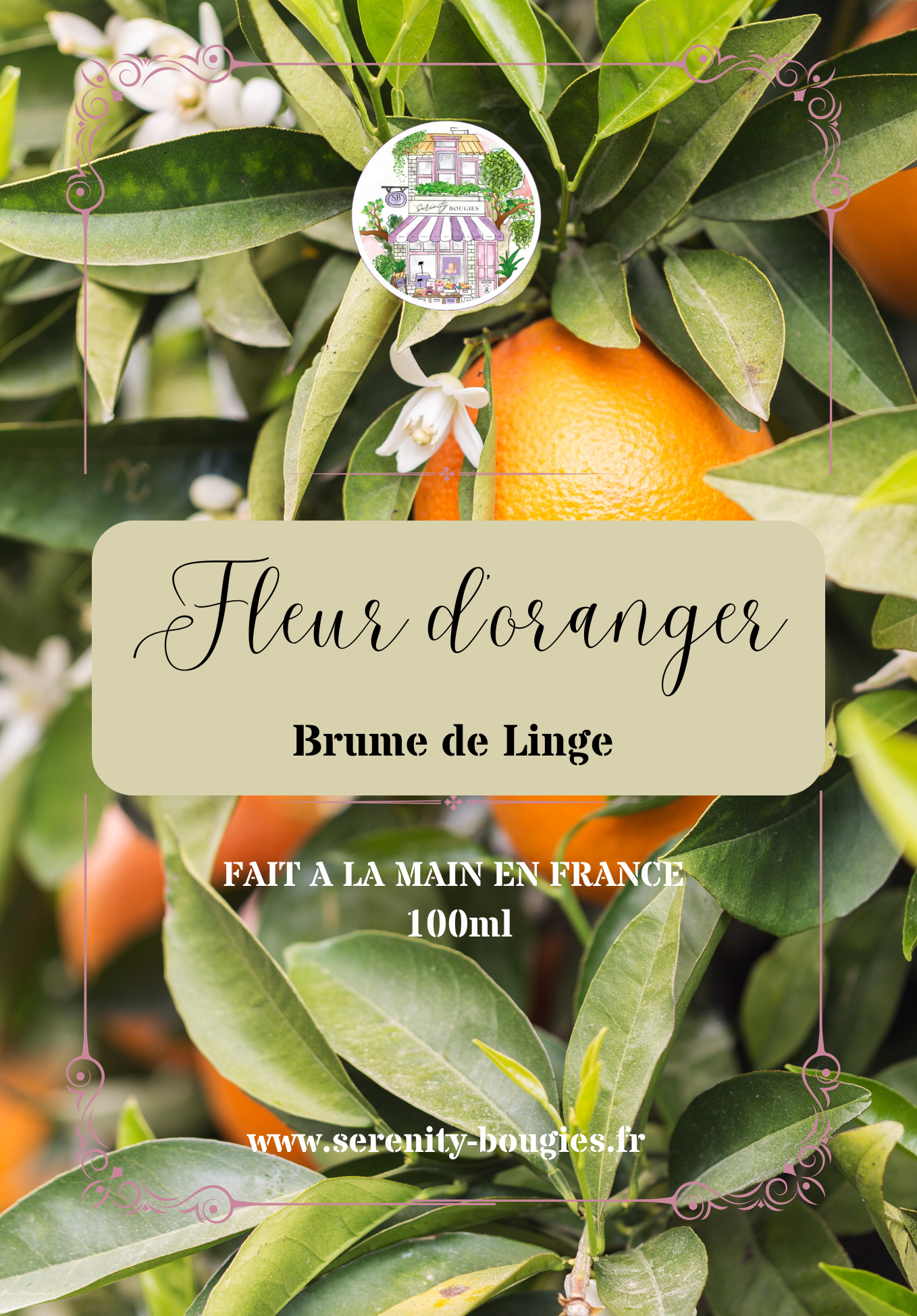 Brume textile FLEUR D'ORANGER
