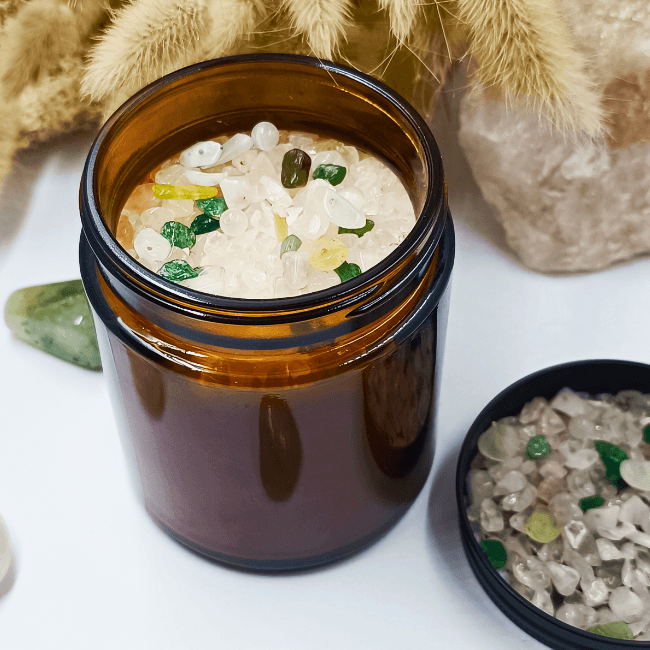 Bougie Energétique HAPPYNESS THERAPY Parfum fleur d'oranger