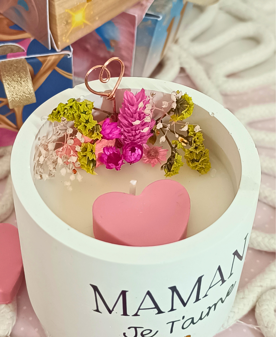 Bougie parfumée Maman je t'aime