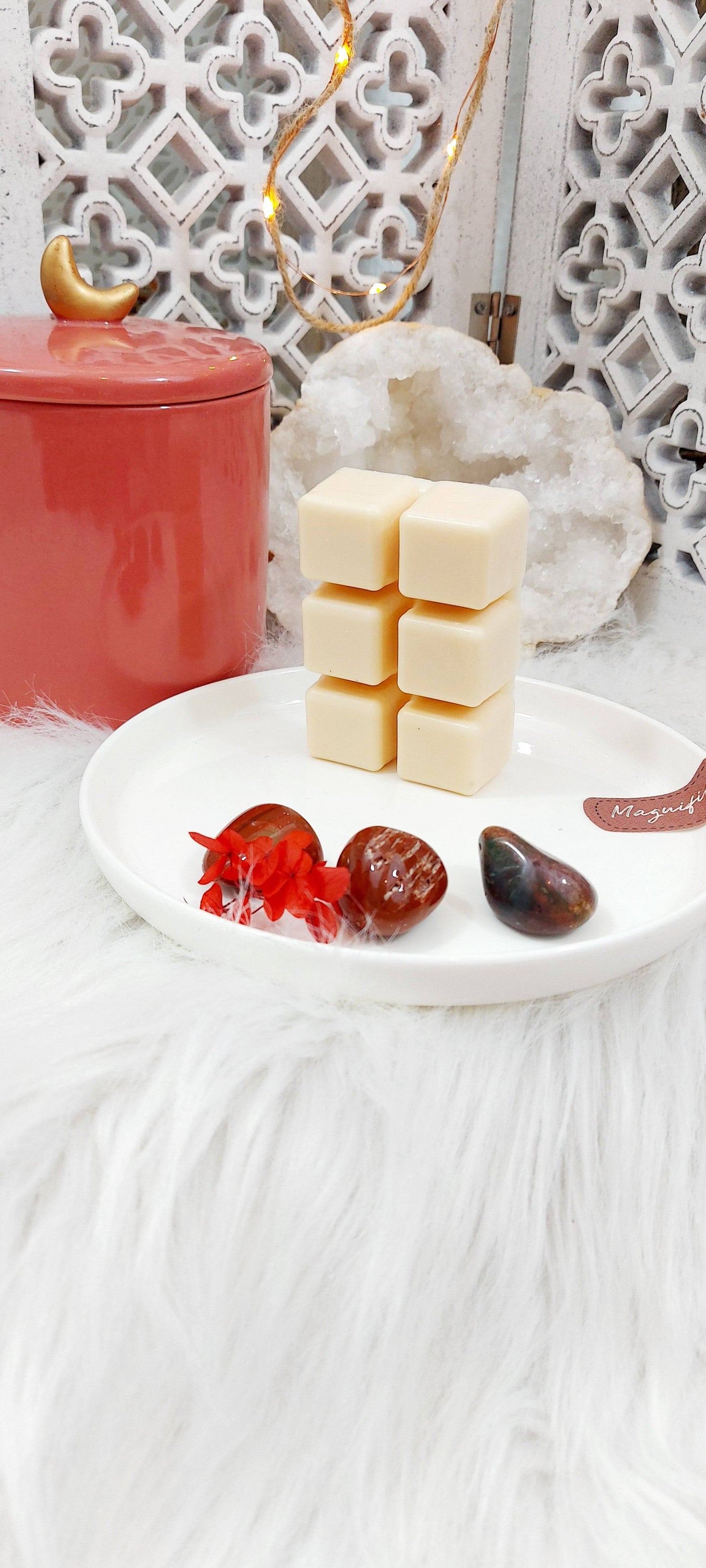 Tableta de 6 fondants perfumados NUIT D'ORIENT - Aroma de Grasse - Cera vegetal natural - Vegano Eco-responsable