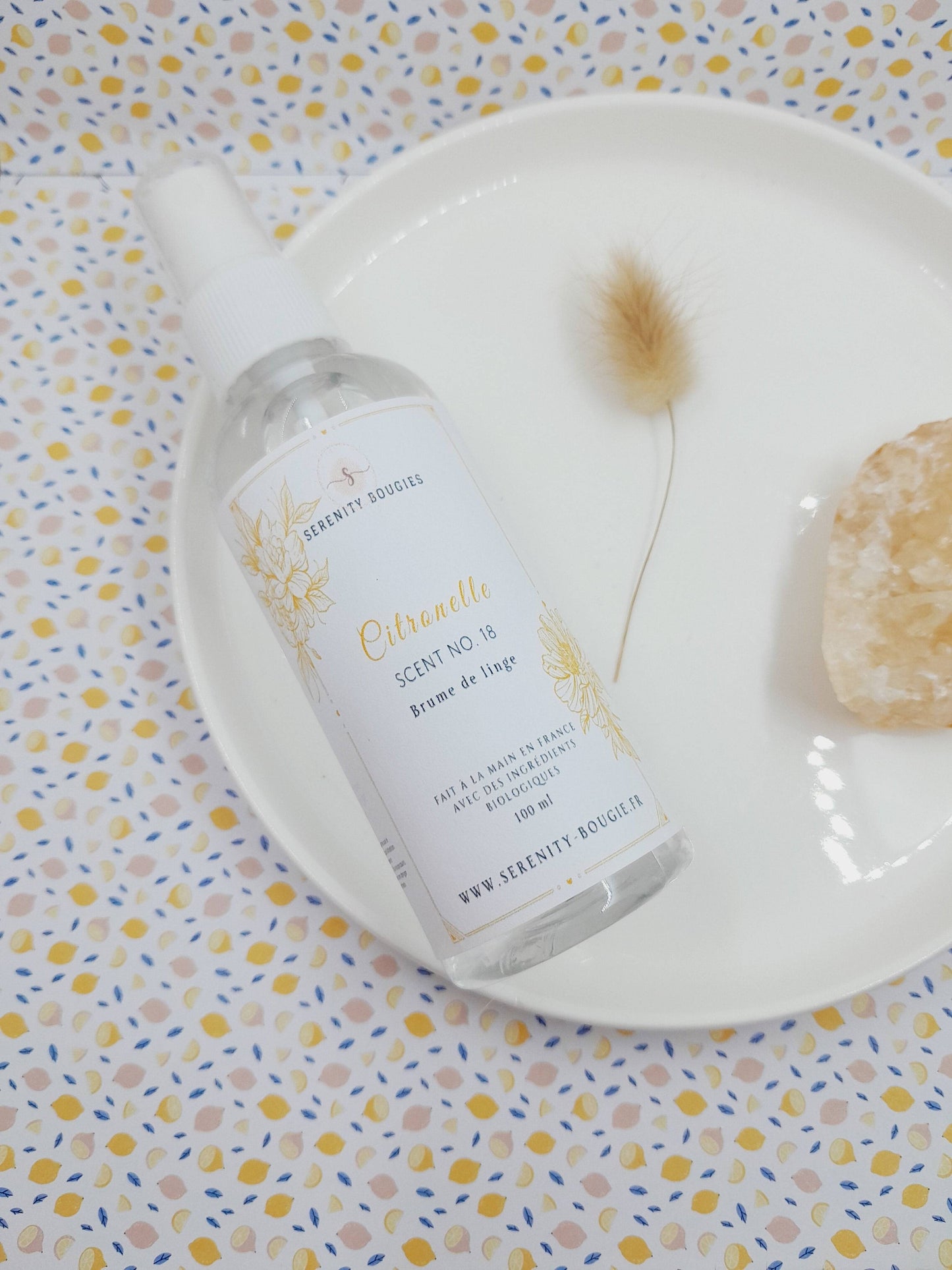 Brume de linge parfum Citronnelle