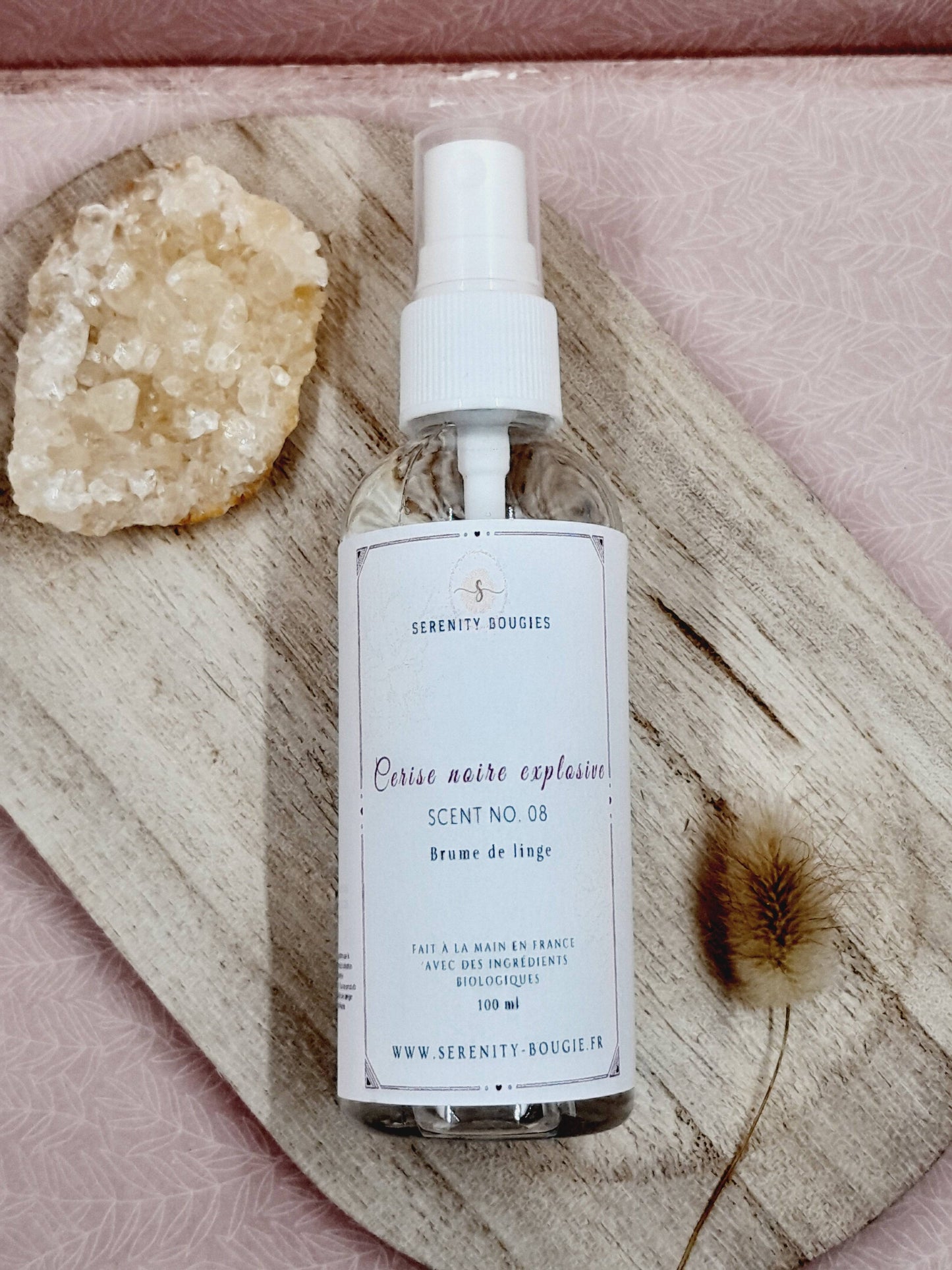 Brume de linge parfum Cerise noir explosive