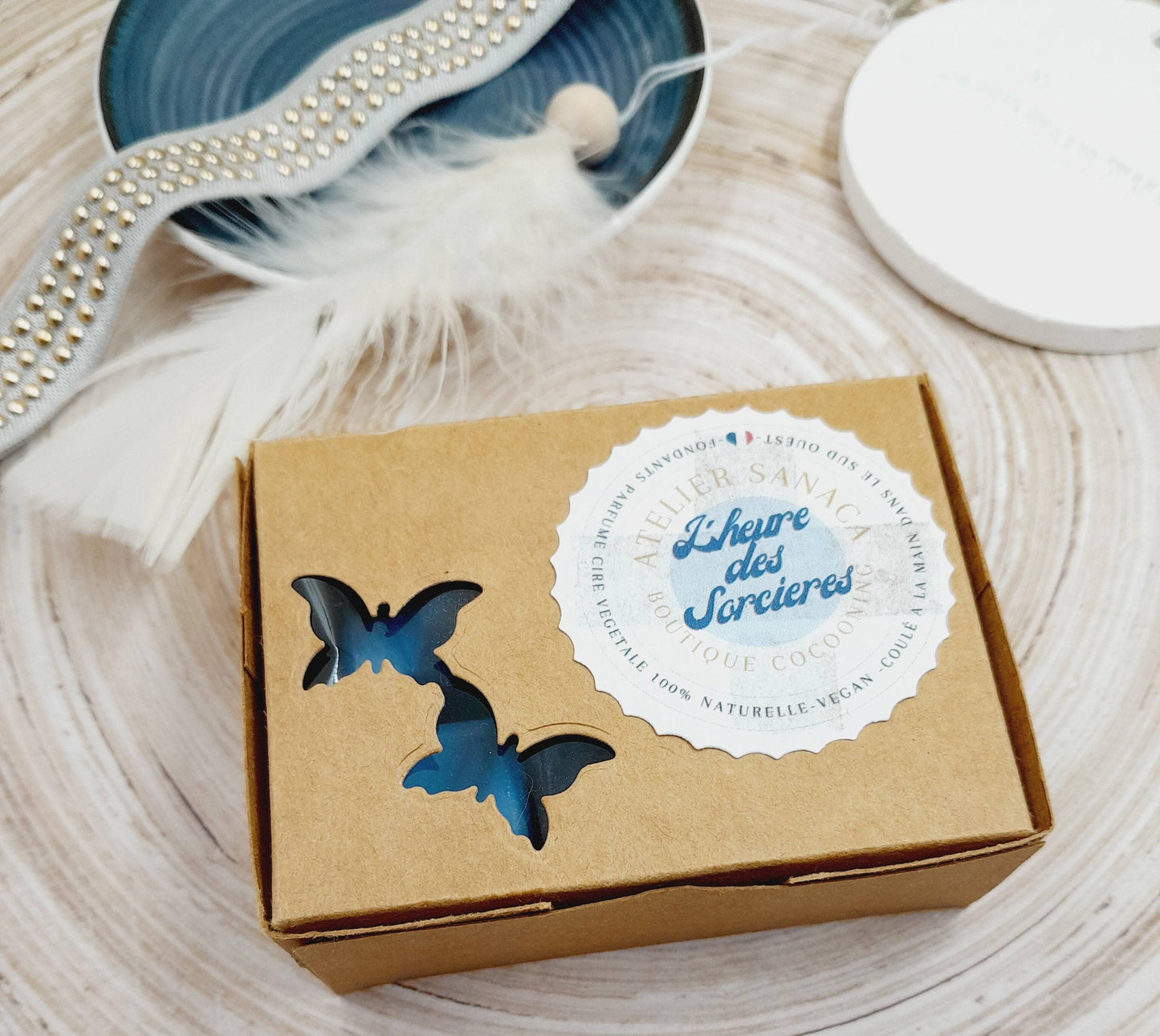 Tableta de 6 fondants perfumados L'HEURE DES SORCIÈRES - Aroma de Grasse - Cera vegetal natural - Vegano Eco-responsable