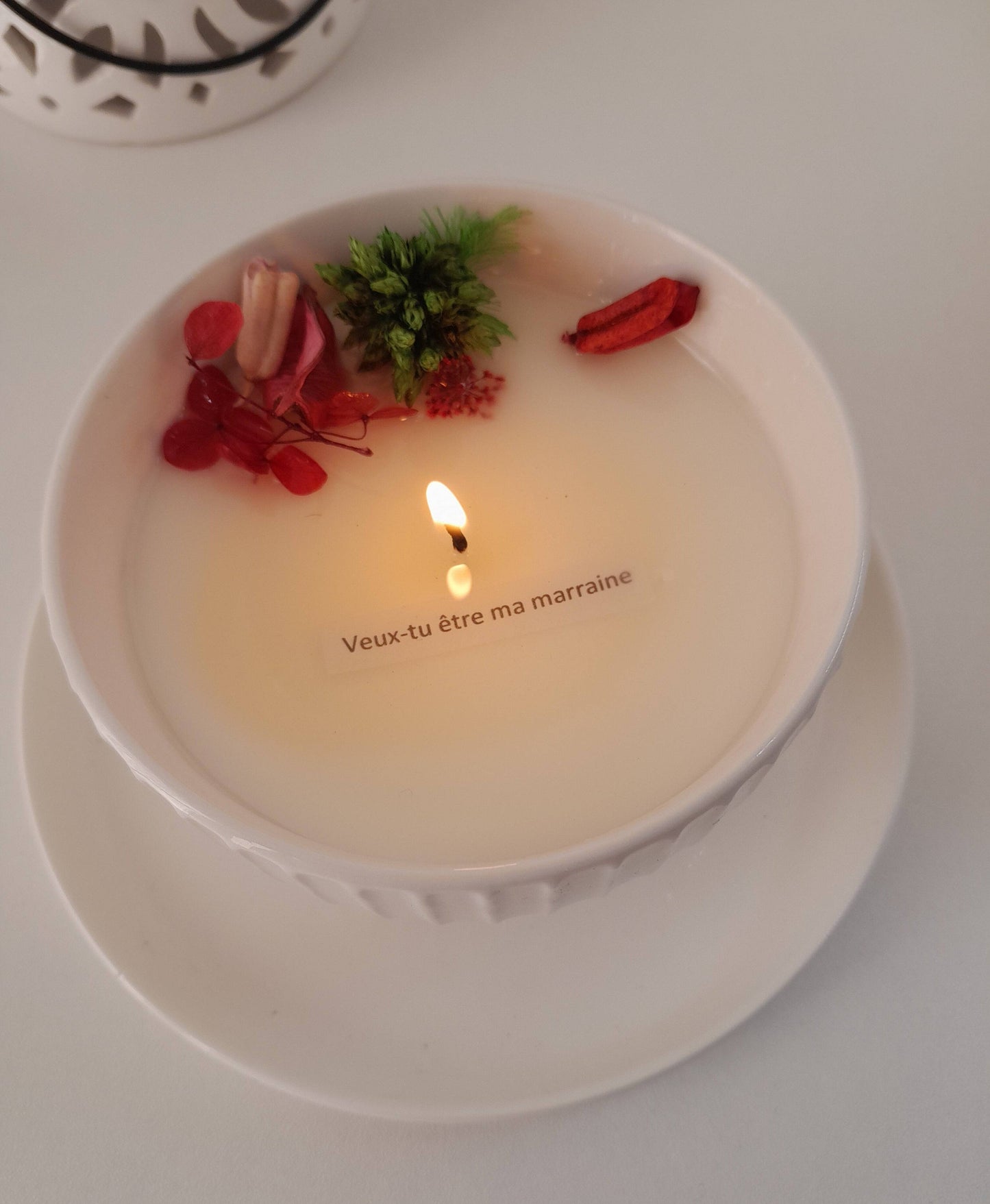 Bougie à message caché