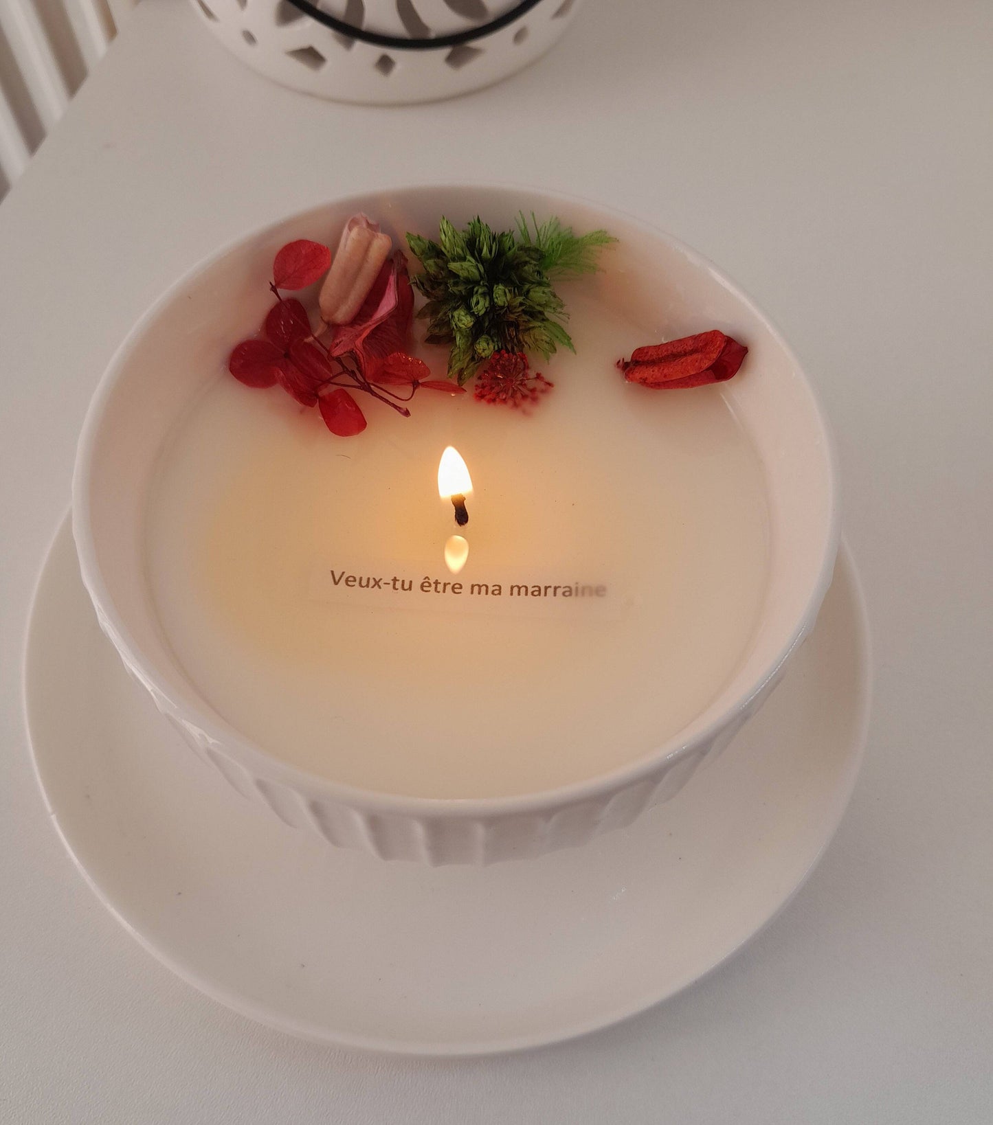 Bougie à message caché