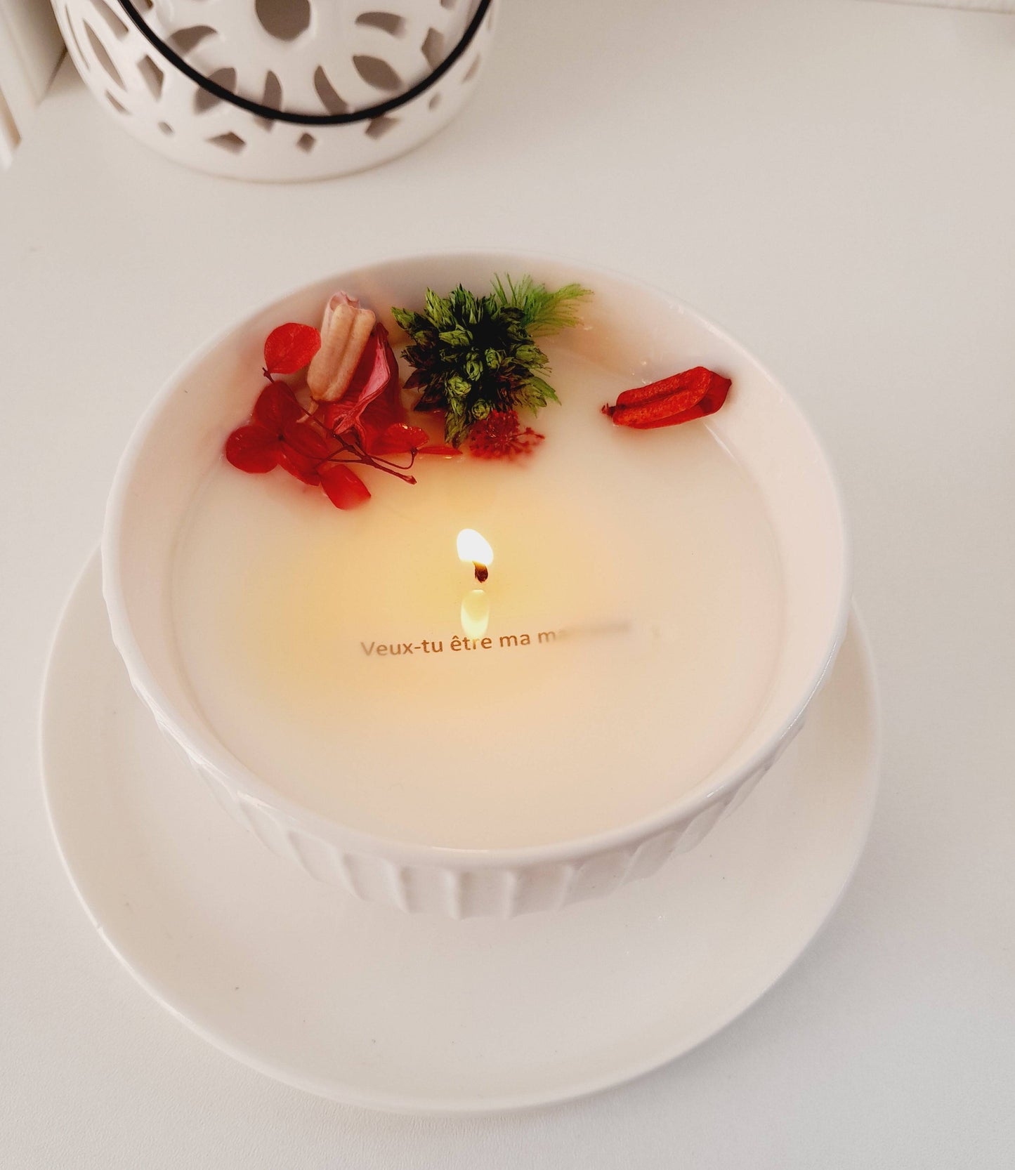 Bougie à message caché