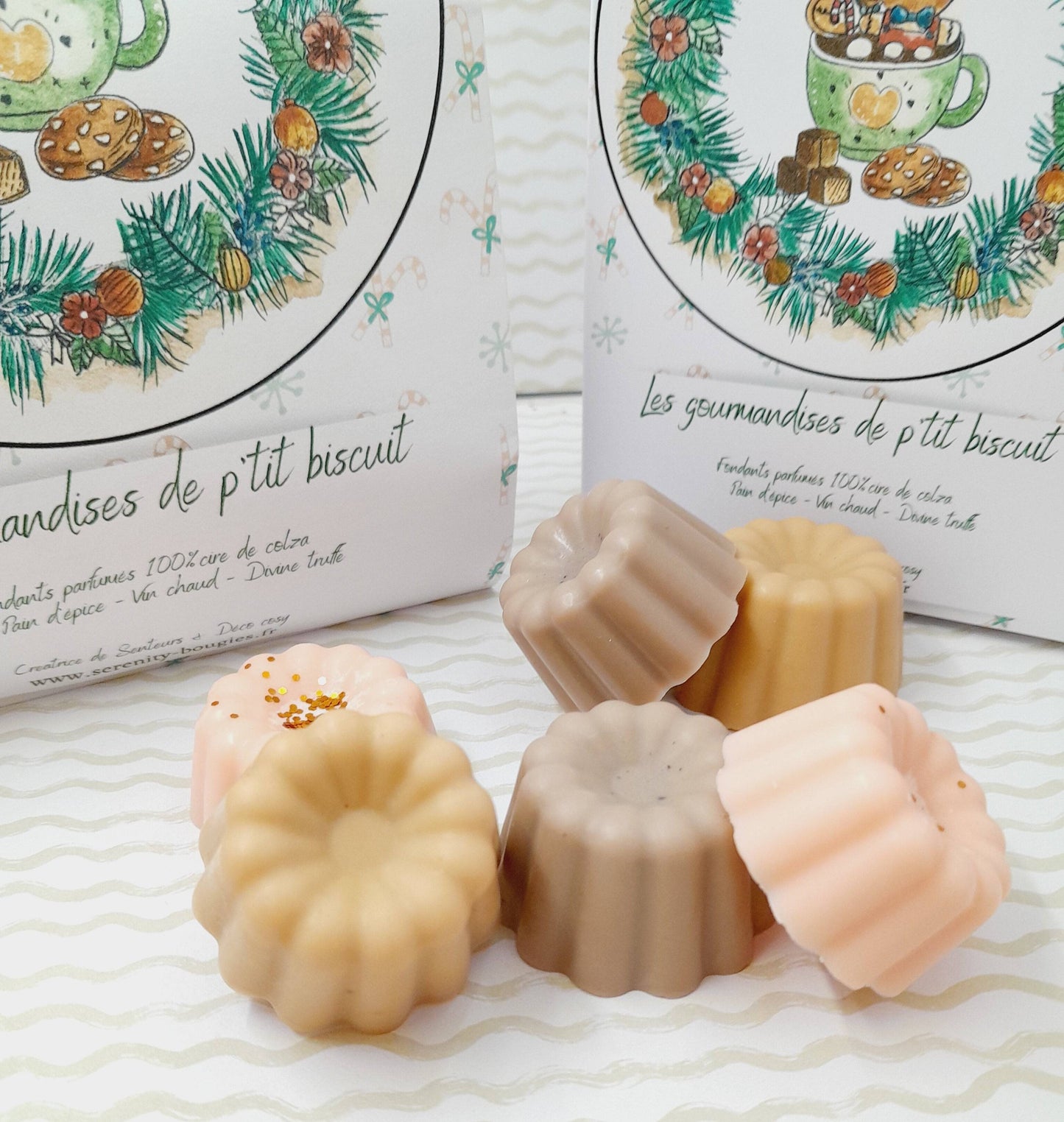 Fondants parfumés x6 en pack - Collection Les gourmandises de p’tit biscuit - série limitée