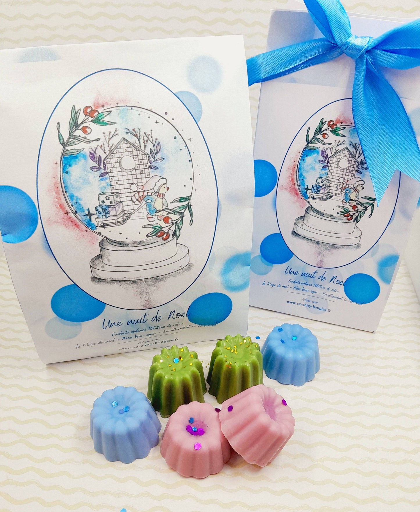 Fondants parfumés x 6  - Collection une nuit de Noël  - parfums de Grasse