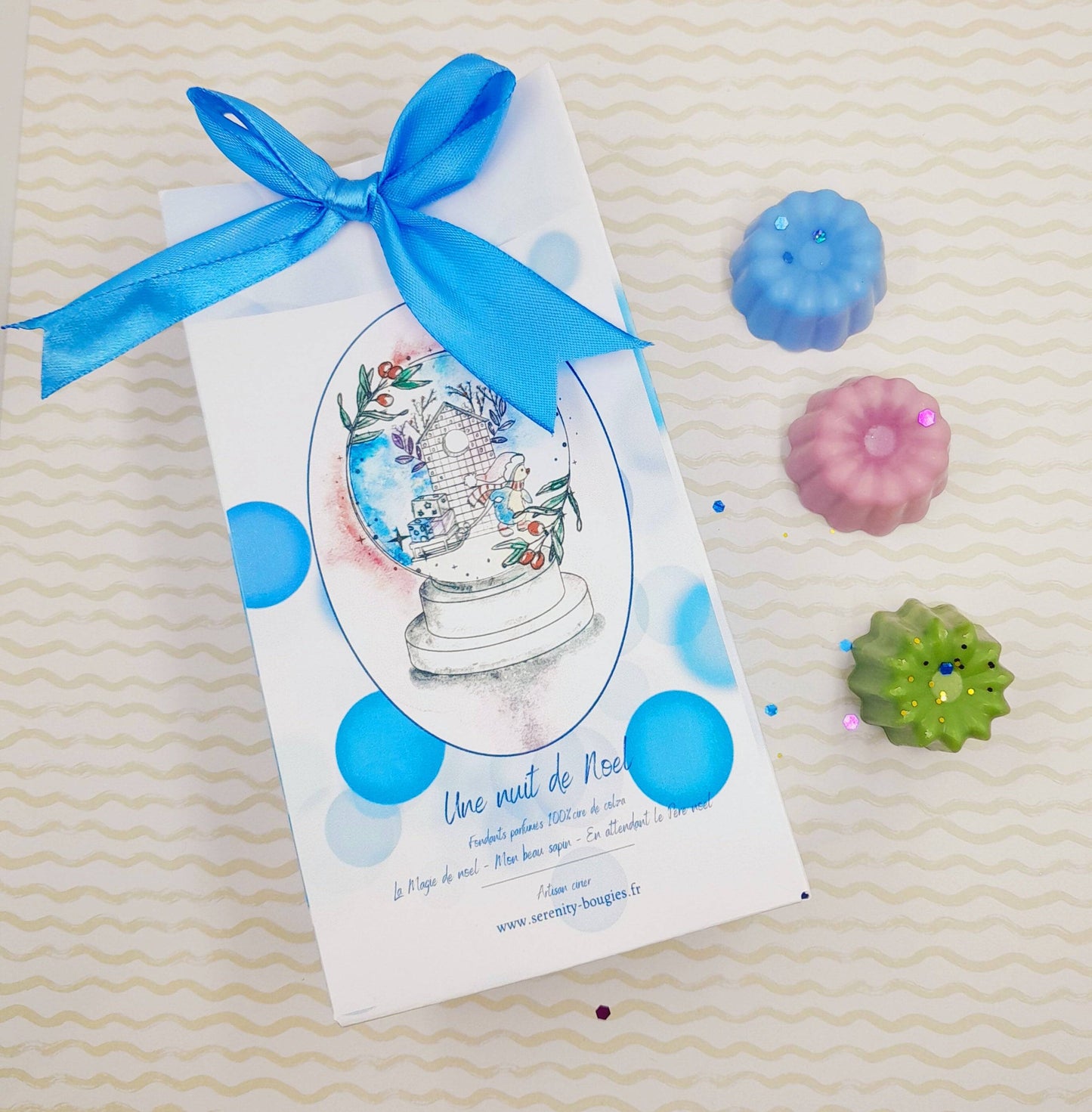 Fondants parfumés x 6  - Collection une nuit de Noël  - parfums de Grasse