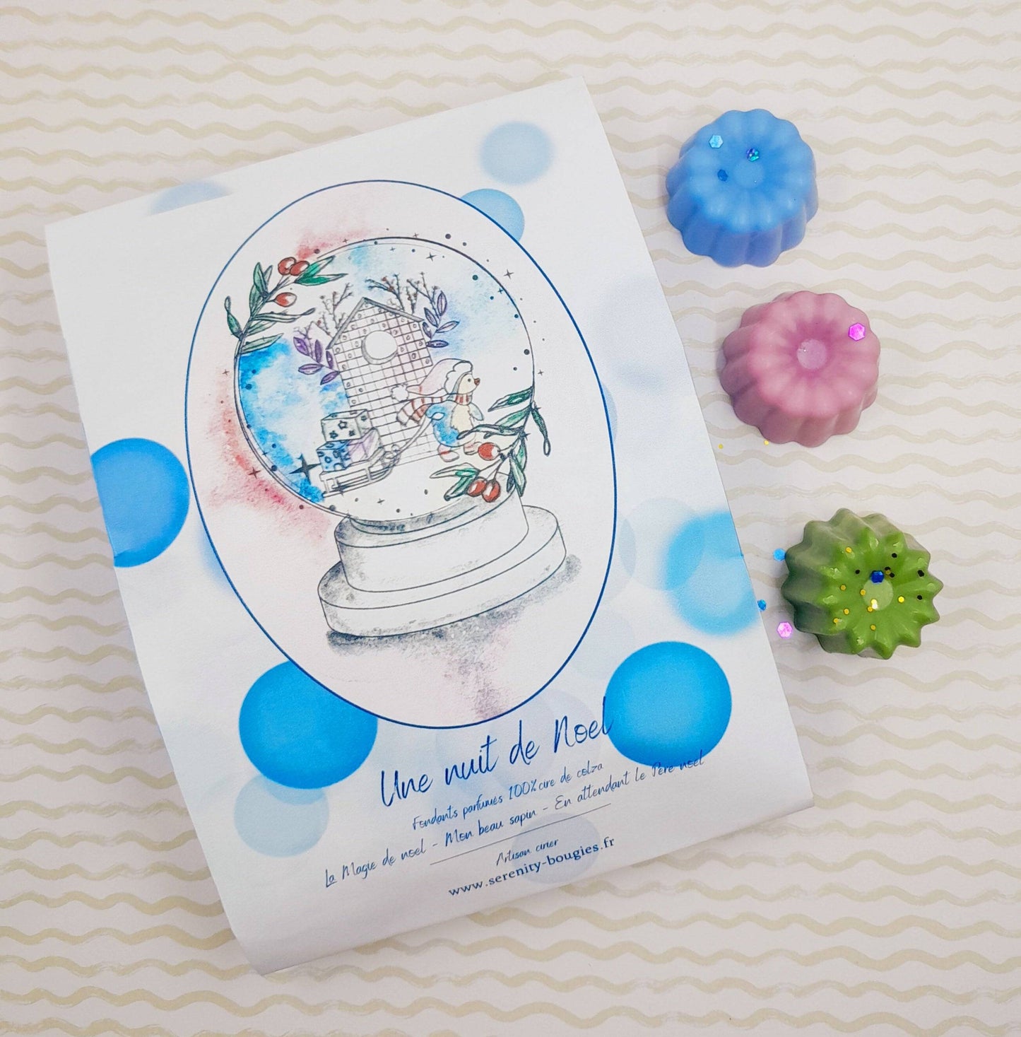 Fondants parfumés x 6  - Collection une nuit de Noël  - parfums de Grasse