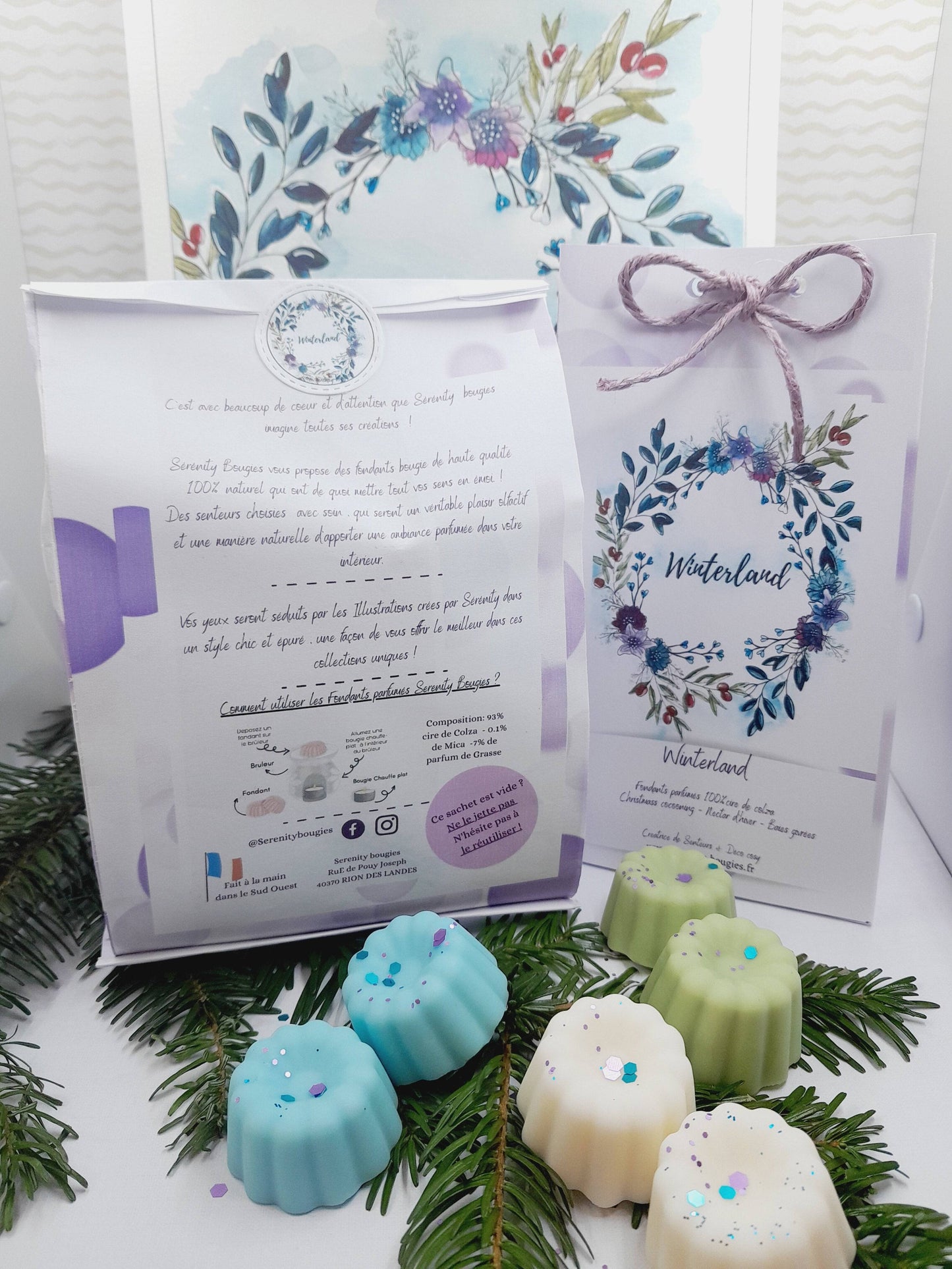 Fondants parfumés x6 en pack - Collection Winterland - série limitée - 3 parfums