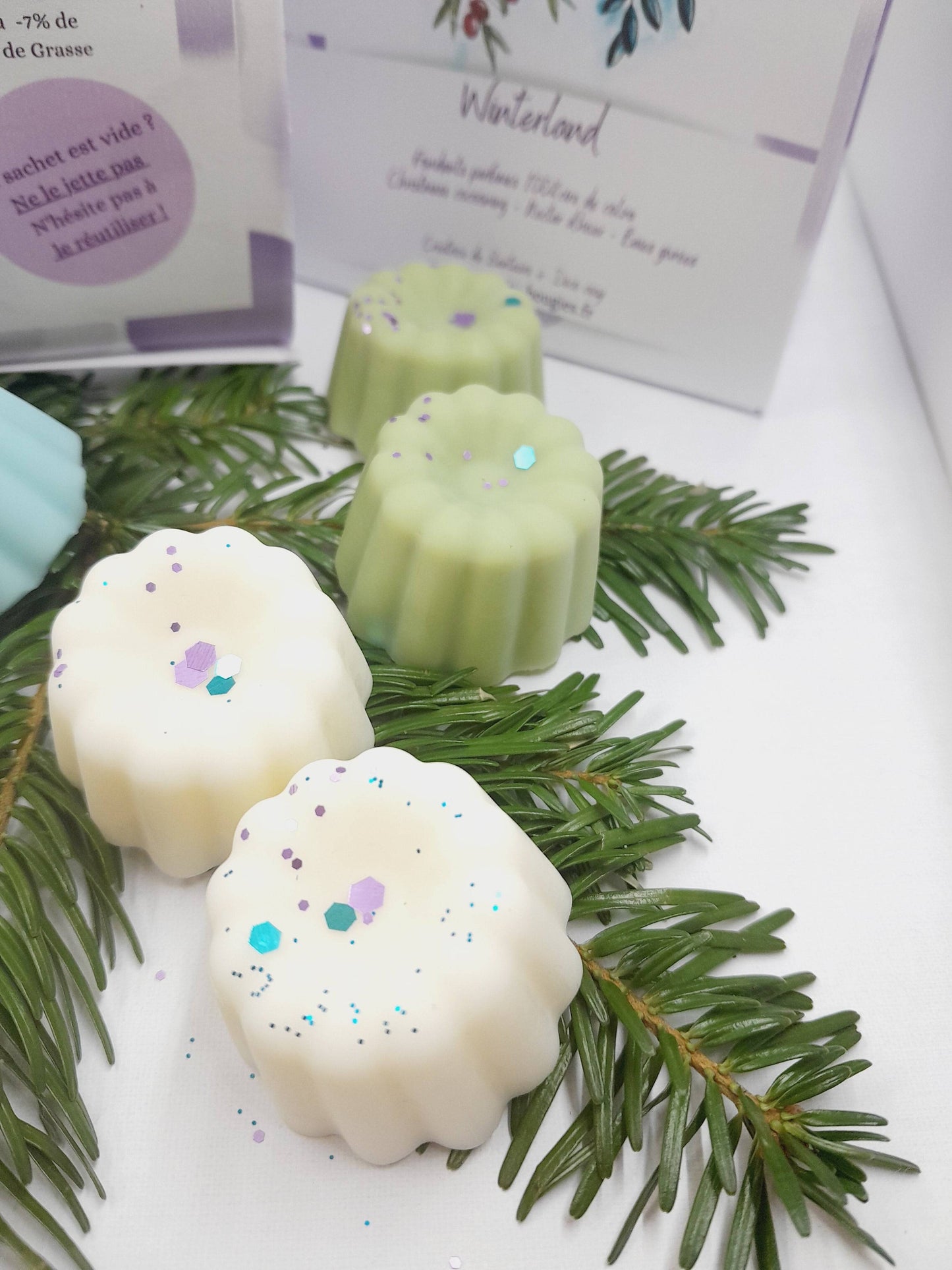 Fondants parfumés x6 en pack - Collection Winterland - série limitée - 3 parfums
