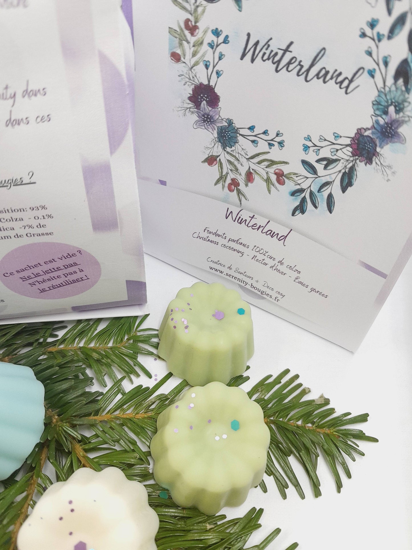 Fondants parfumés x6 en pack - Collection Winterland - série limitée - 3 parfums