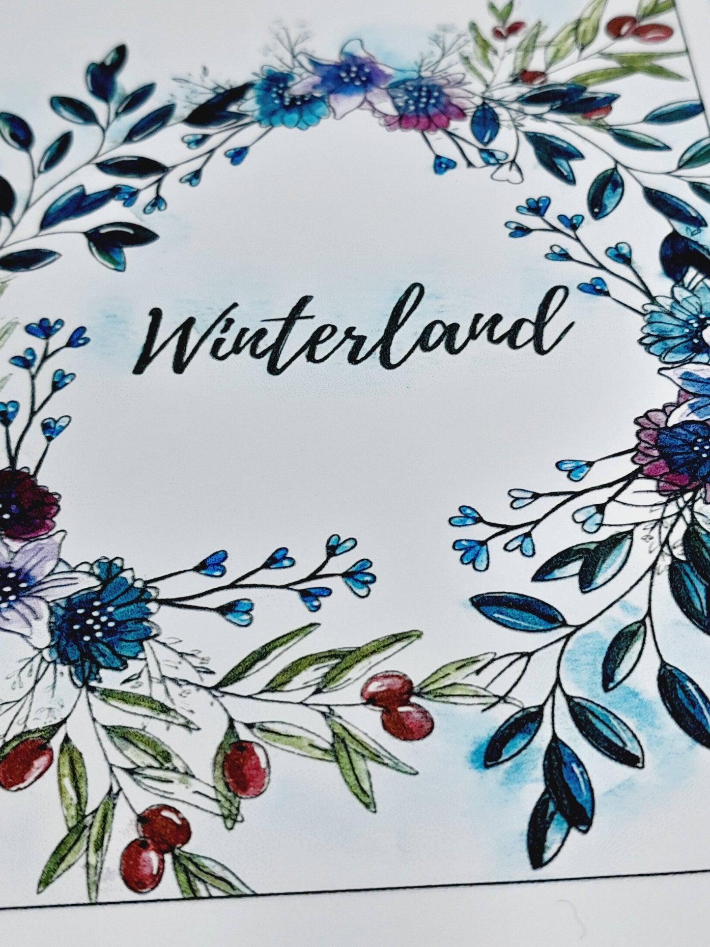 WINTERLAND-Nachrichtenkarte