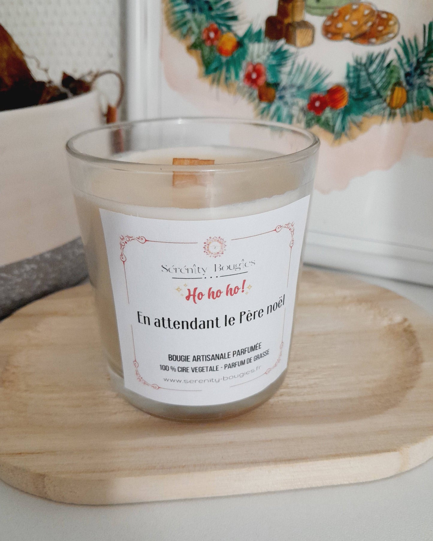 Kerze Waiting for Santa Claus 150g - Spezielle Weihnachtsedition - 100% pflanzliches Wachs