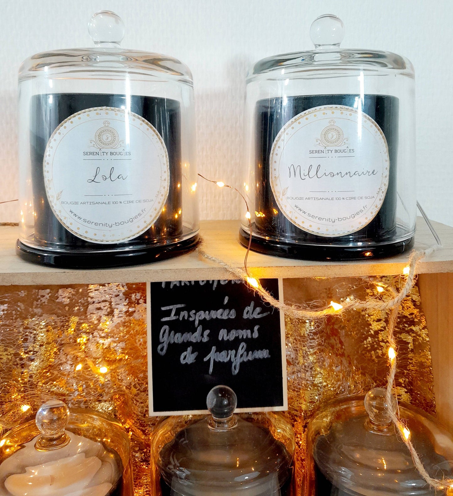 LOLA LUXE - Bougie parfumée - parfum dupe inspiré des grands parfums . artisanale - cire vegetale