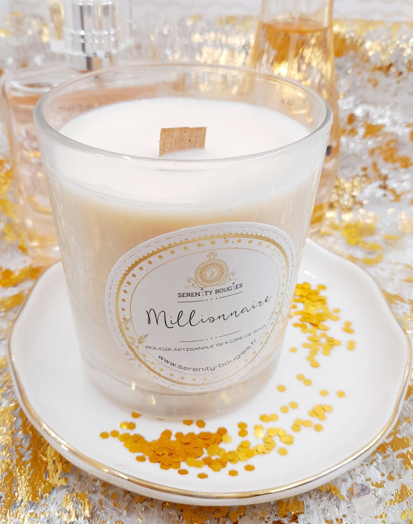 MILLIONNAIRE - Bougie parfumée - parfum dupe inspiré des grands parfums . artisanale - cire vegetale