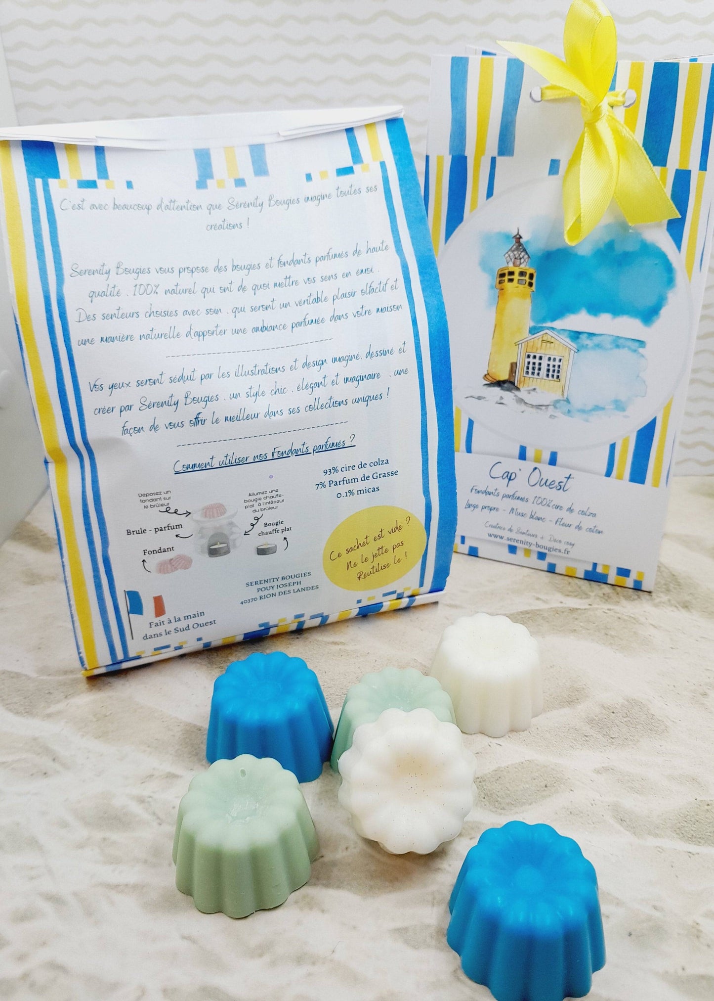 Pack de Fondants parfumés x6  - Collection CAP OUEST  - série limitée - 3 parfums