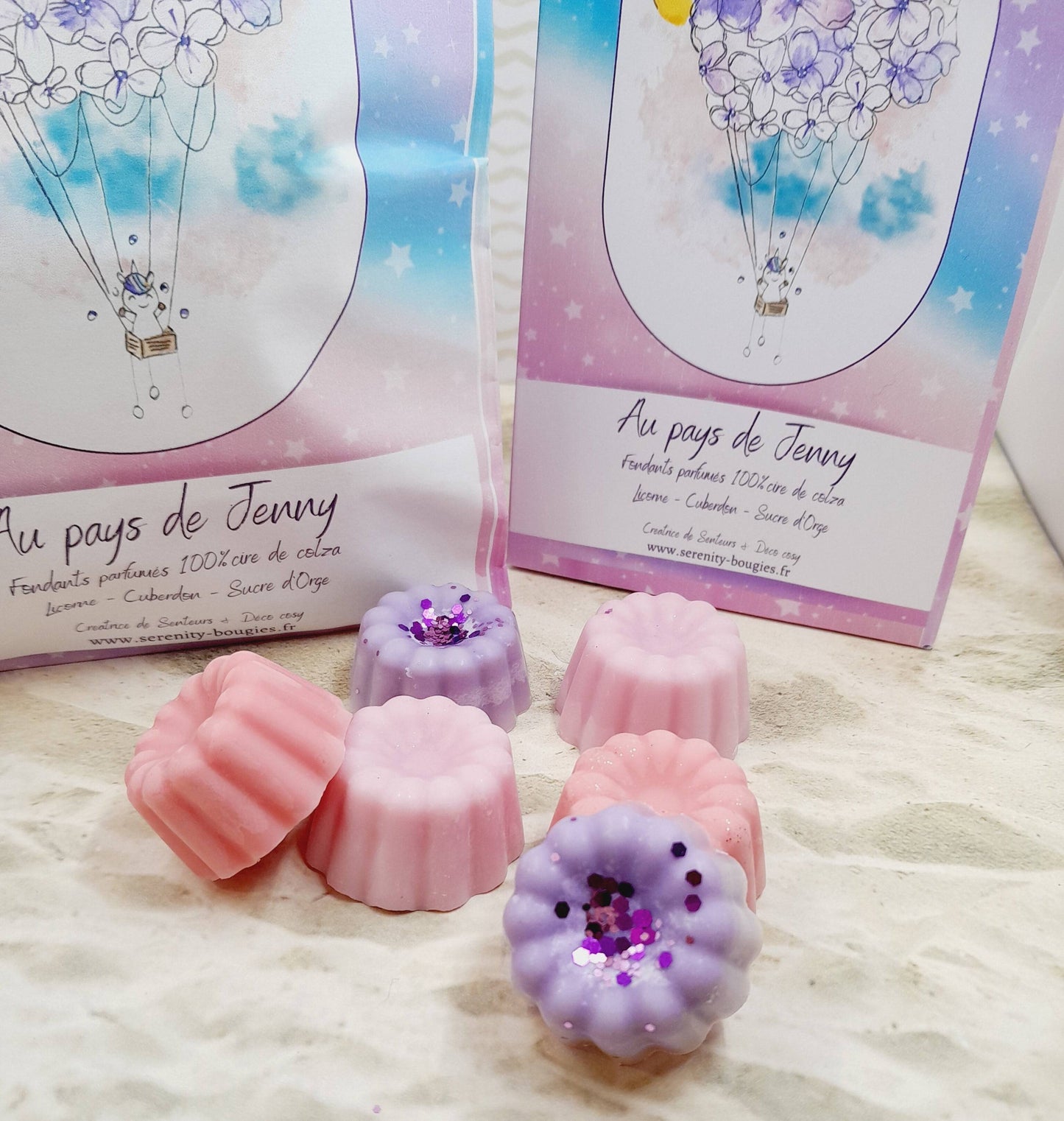 Pack de Fondants parfumés x6  - Collection AU PAYS DE JENNY  - série limitée - 3 parfums