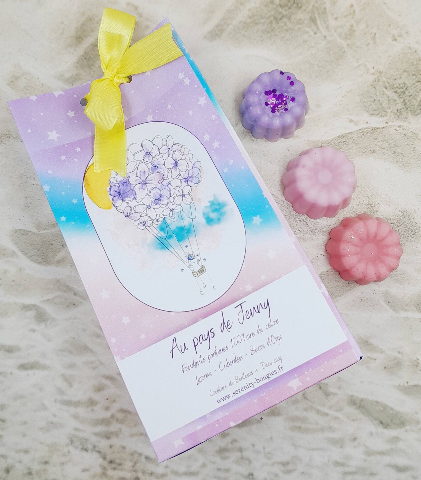 Pack de Fondants parfumés x6  - Collection AU PAYS DE JENNY  - série limitée - 3 parfums