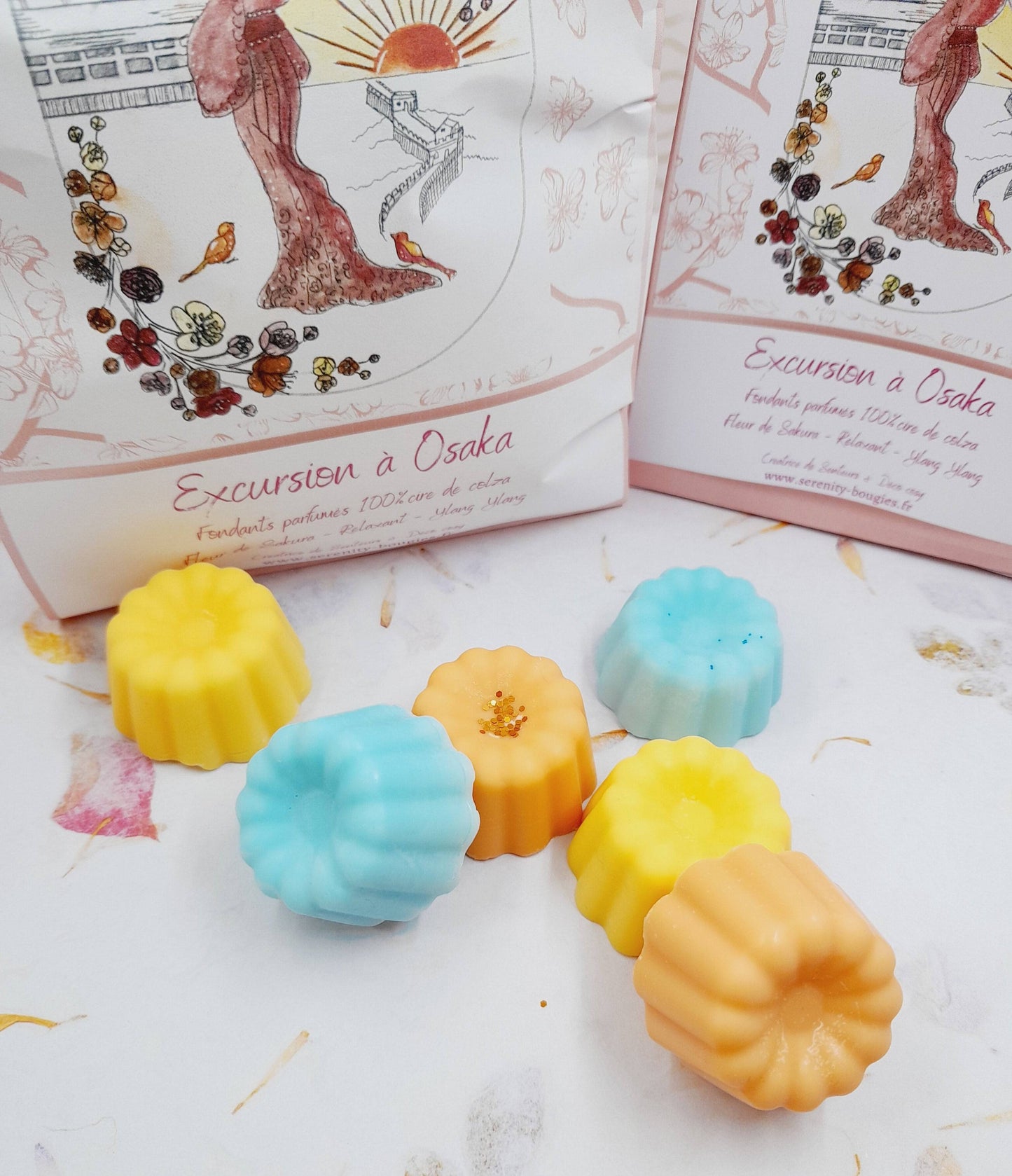 Pack Fondants parfumés x6  - Collection EXCURSION A OSAKA  - série limitée - 3 parfums