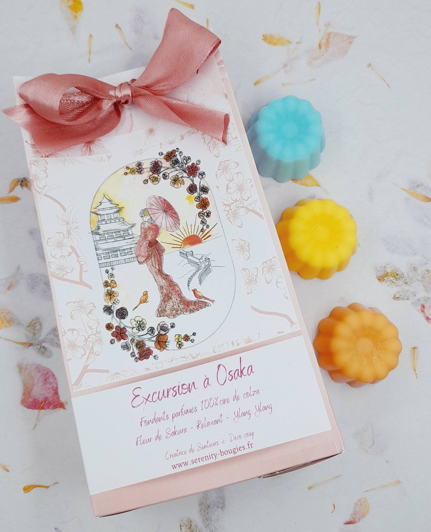 Pack Fondants parfumés x6  - Collection EXCURSION A OSAKA  - série limitée - 3 parfums