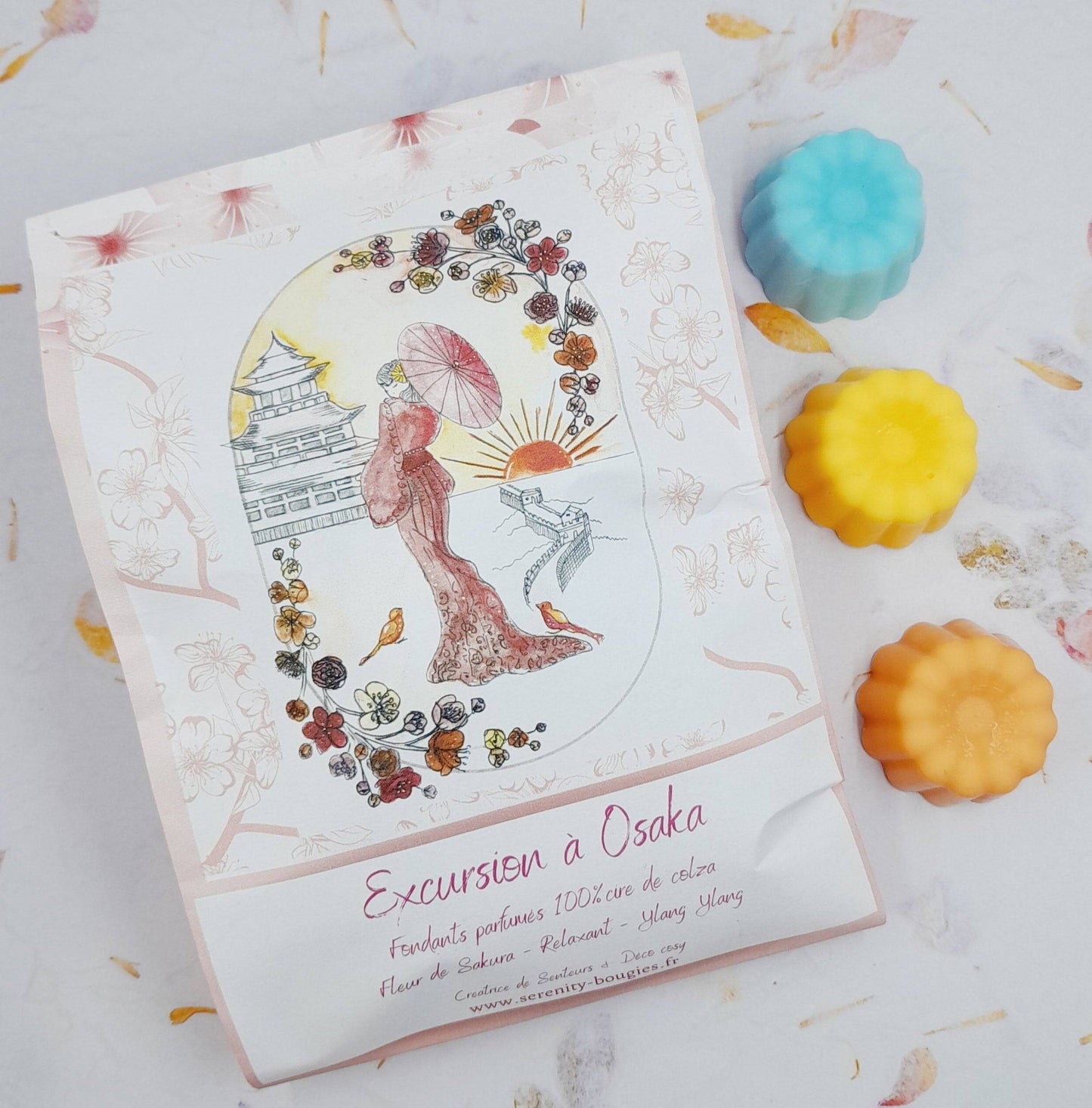 Pack Fondants parfumés x6  - Collection EXCURSION A OSAKA  - série limitée - 3 parfums