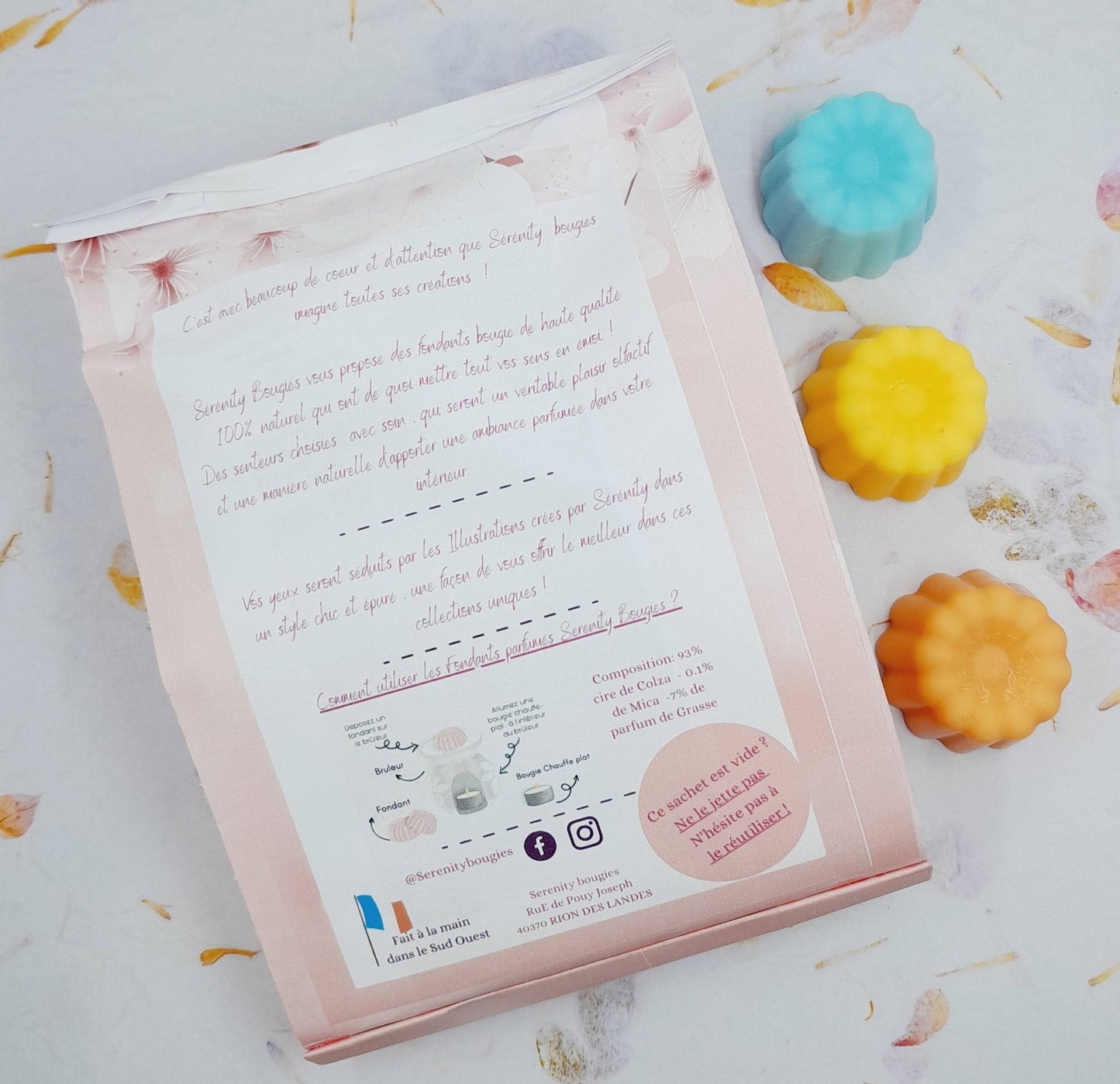 Pack Fondants parfumés x6  - Collection EXCURSION A OSAKA  - série limitée - 3 parfums