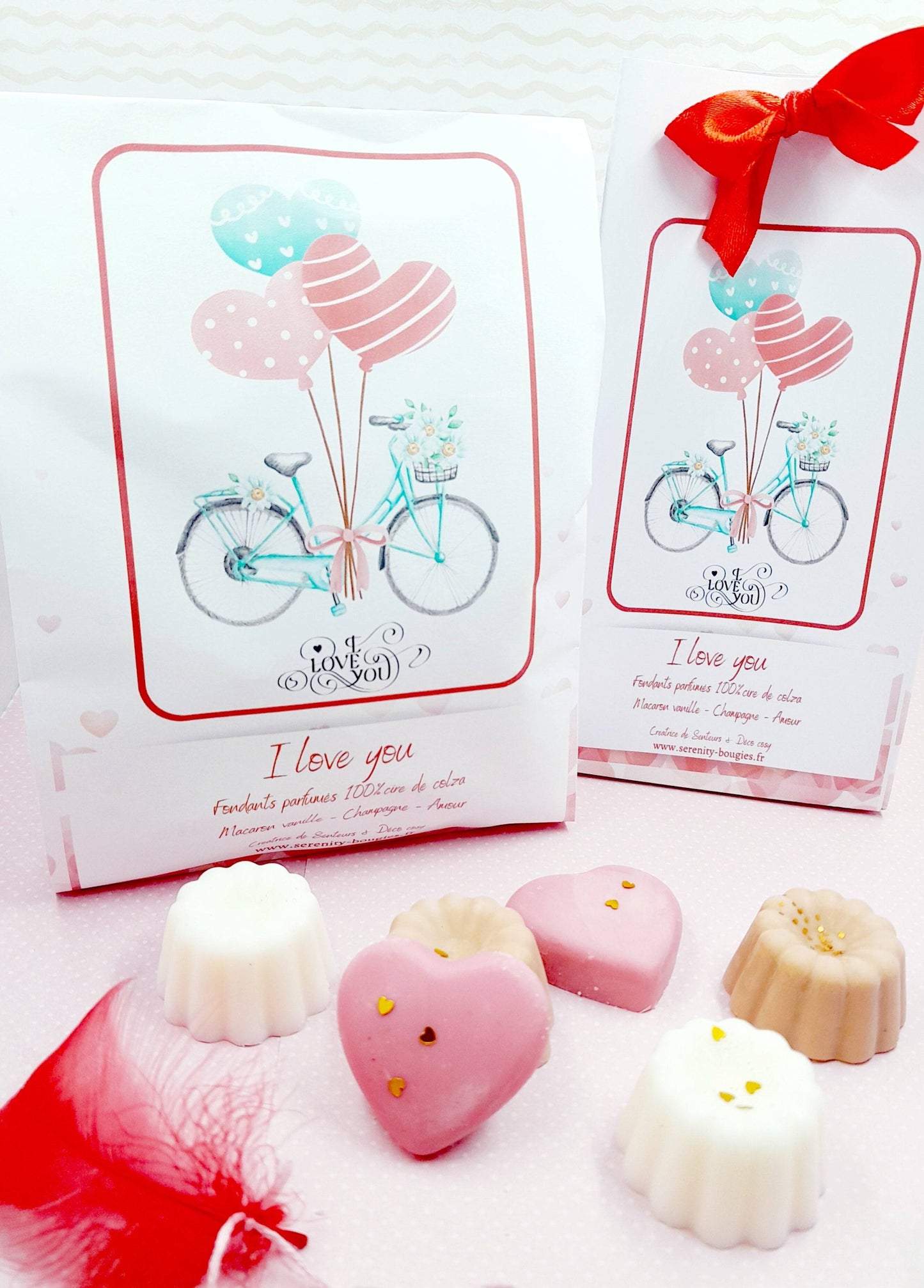 Pack Fondants parfumés x6  - Collection I LOVE YOU - série limitée - 6 parfums