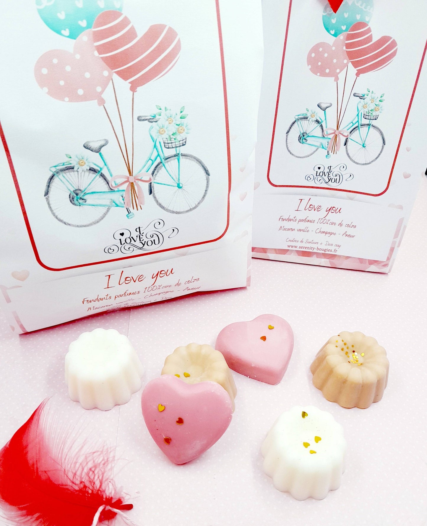 Pack Fondants parfumés x6  - Collection I LOVE YOU - série limitée - 6 parfums