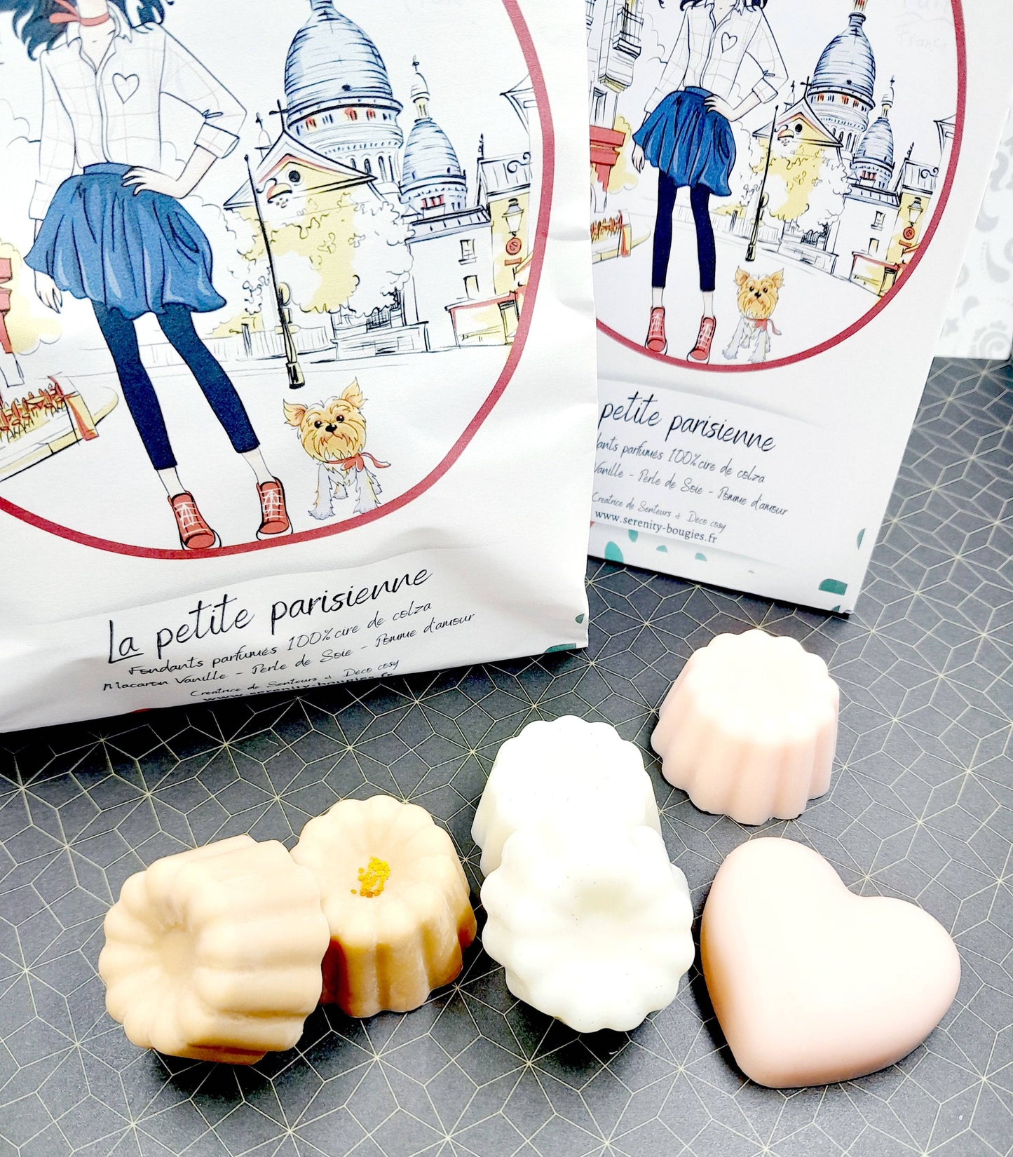 Pack Fondants parfumés x6  - Collection LA PETITE PARISIENNE - série limitée - 3 parfums