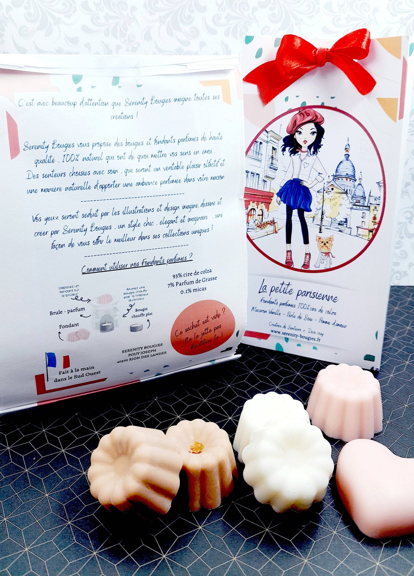 Pack Fondants parfumés x6  - Collection LA PETITE PARISIENNE - série limitée - 3 parfums