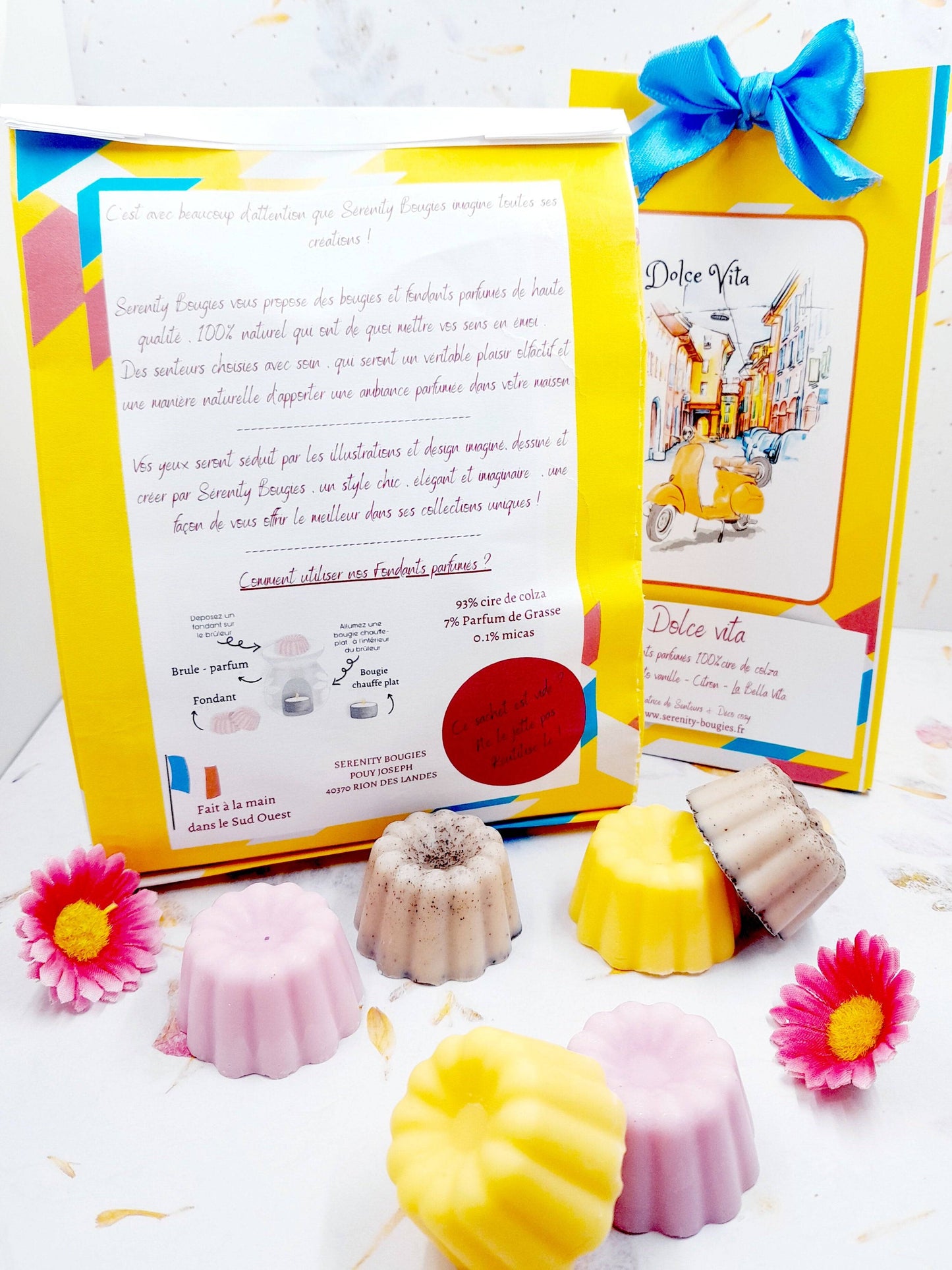 Pack Fondants parfumés x6  - Collection LA DOLCE VITA - série limitée - 3 parfums