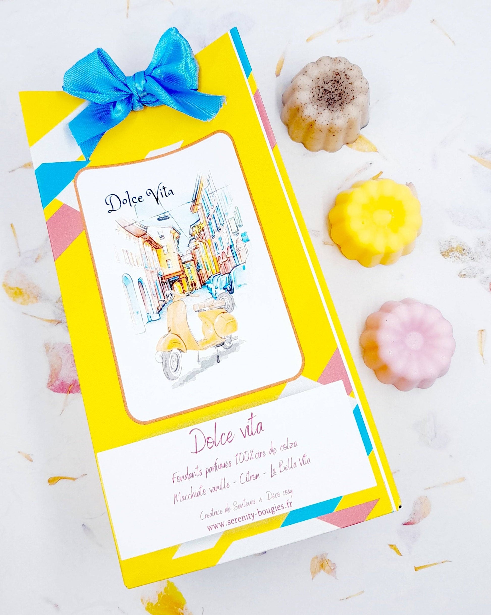coffret fondants parfumés collection Dolce vita