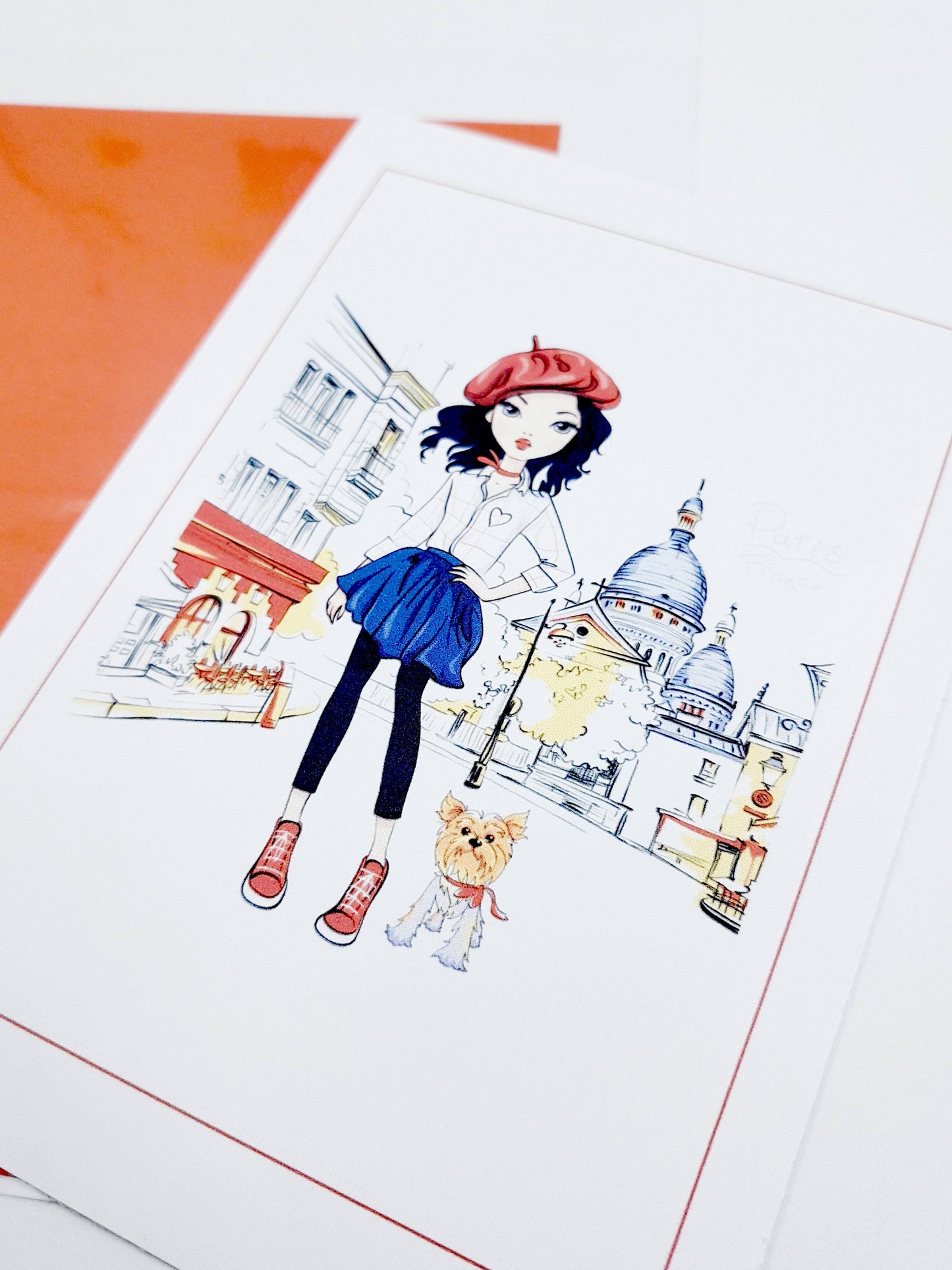 LA PETITE PARISIENNE Mitteilungskarte