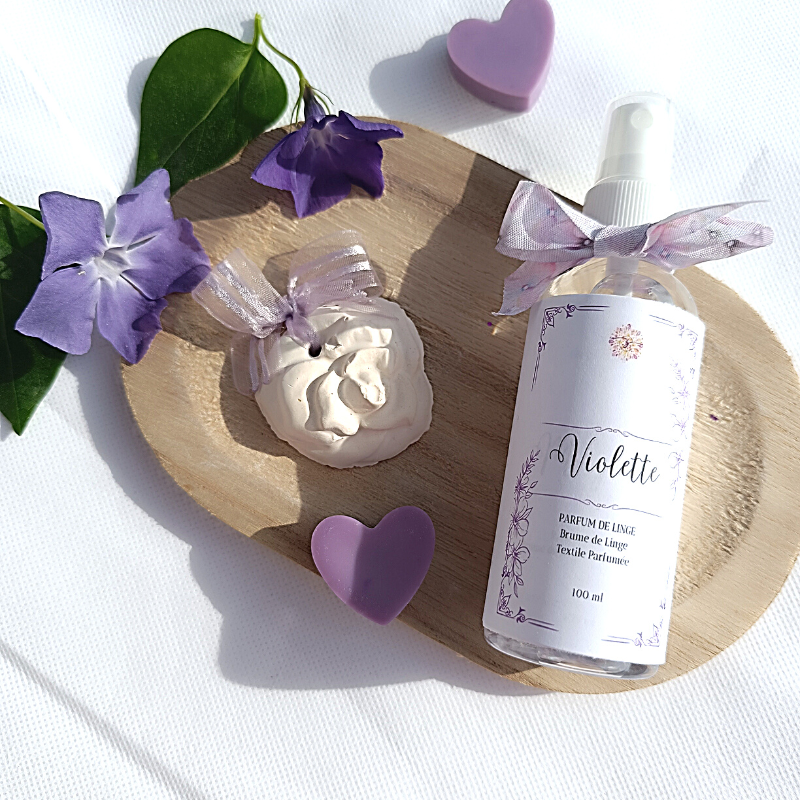 brume de linge parfumée violette