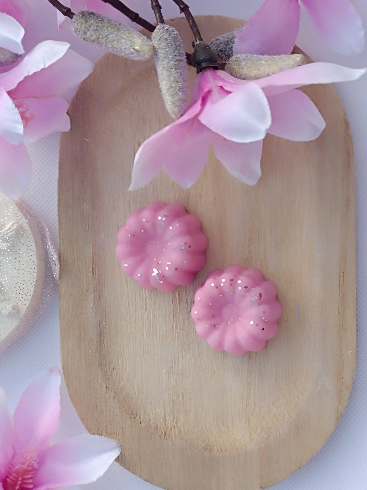 Fondant parfumé MAGNOLIA - Galet de cire Artisanal 100% cire de soja - Serenity Bougies