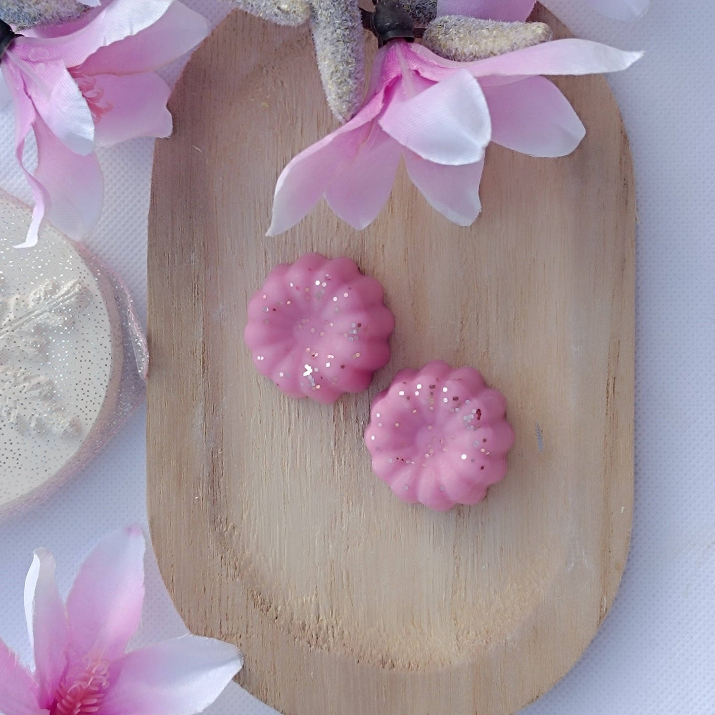 Fondant parfumé MAGNOLIA - Galet de cire Artisanal 100% cire de soja - Serenity Bougies