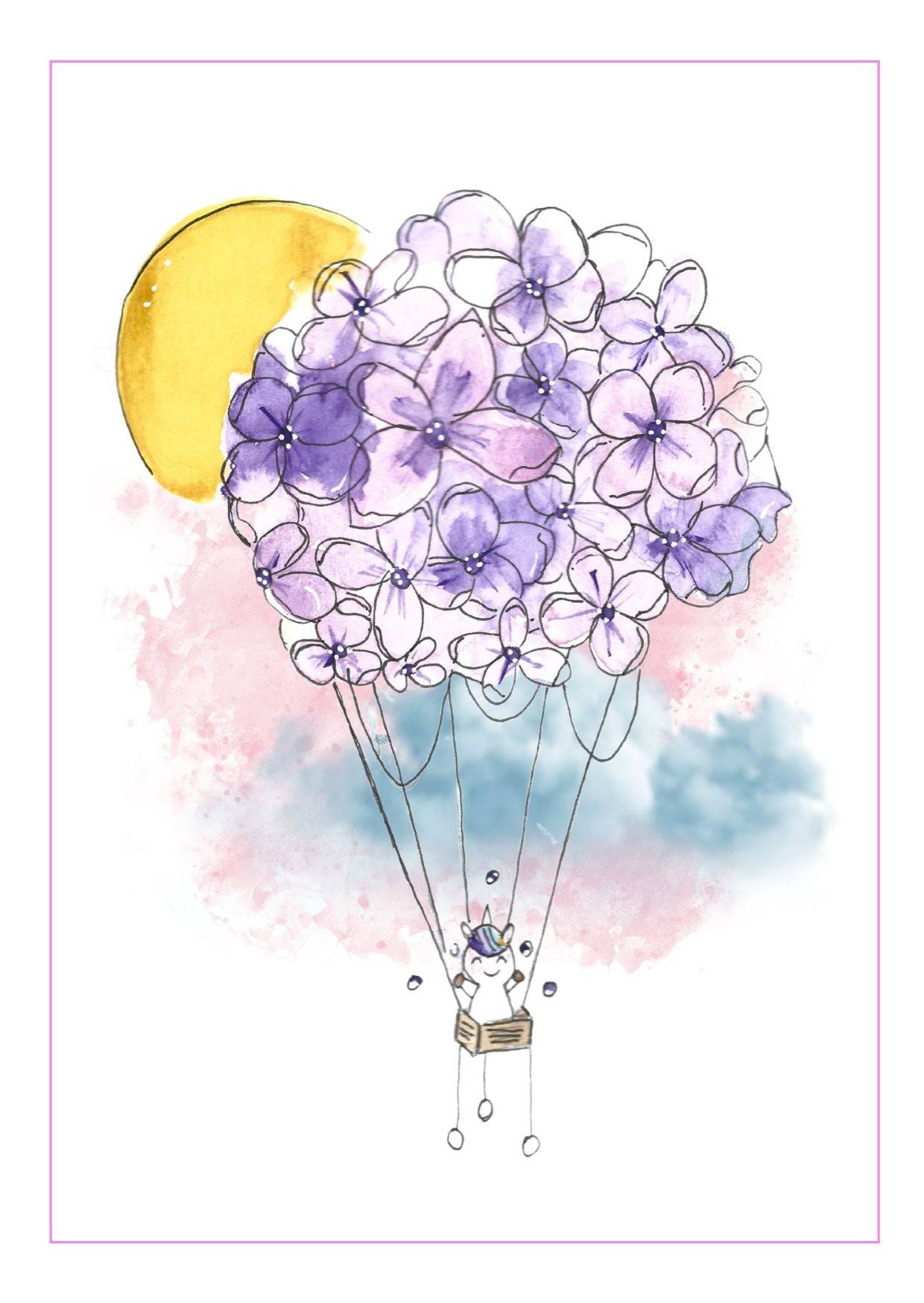 Aquarellillustration IM LAND VON JENNY - A6 / A5 / A4