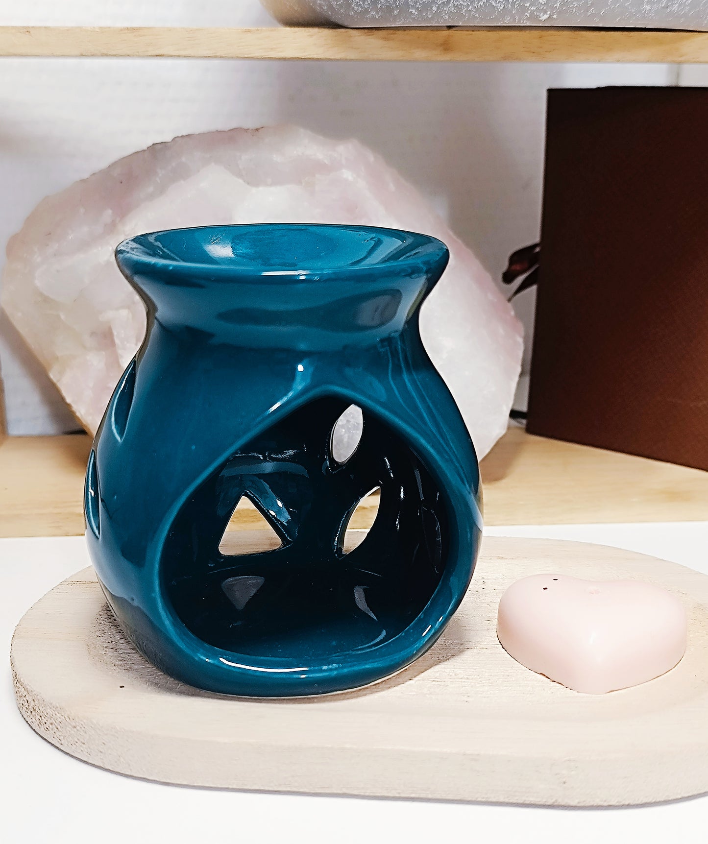 Brûle-parfum vert bruleur pour fondants de cire parfumés