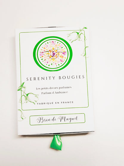 Parfum de linge brin de muguet et ses 3 décors à parfumer coffret