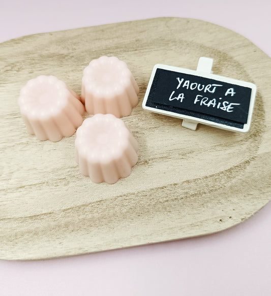 Fondant cire végétale parfum fraise gourmande