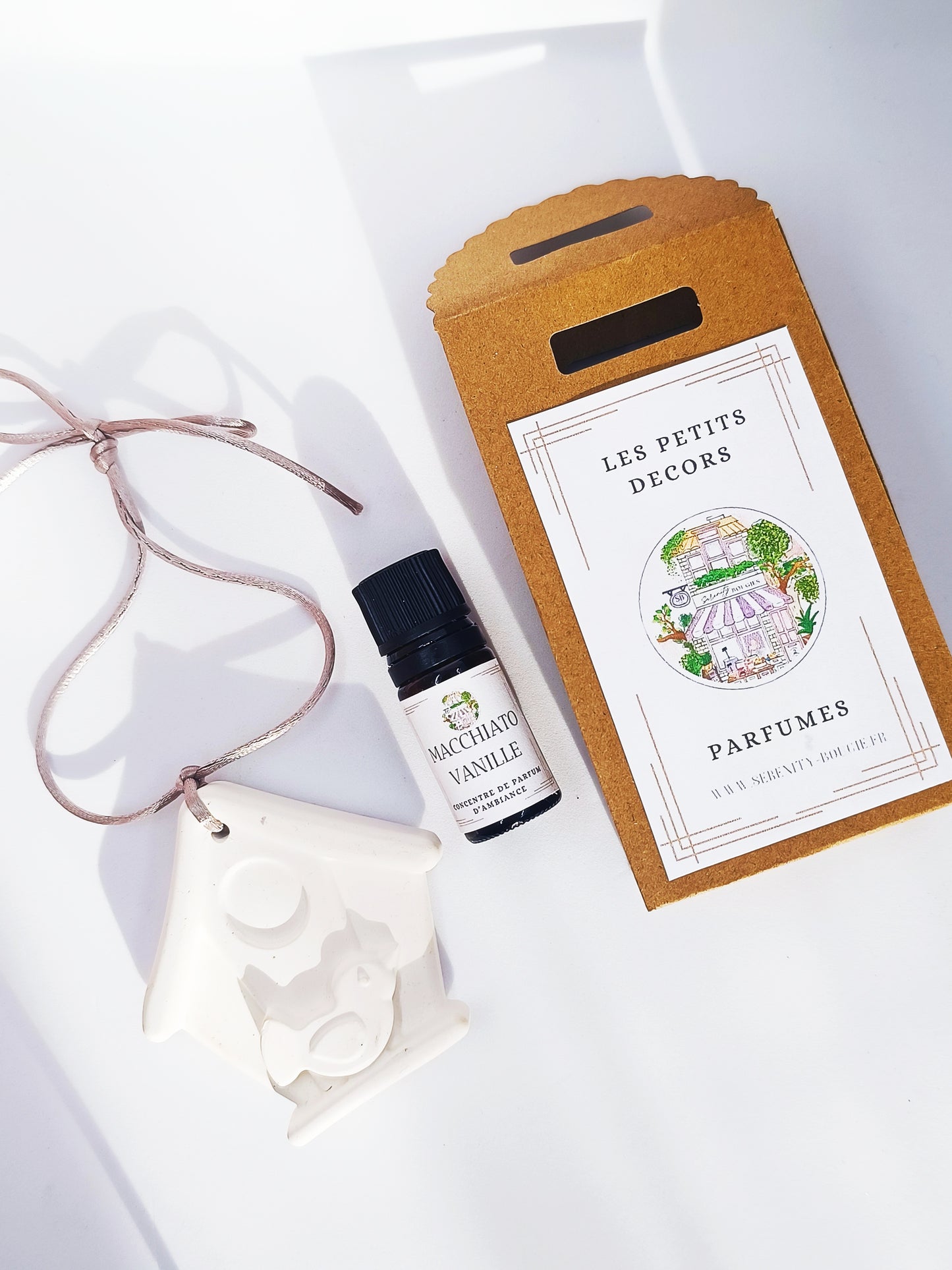 Décor parfumé  et concentré de parfum d'ambiance Macchiato vanille