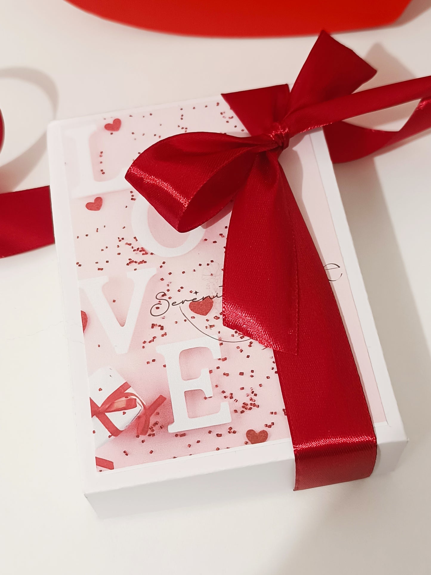 Coffret fondants parfumés LOVE saint valentin