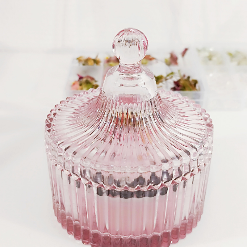 Bougie parfumée Thé rose cire de soja artisanale