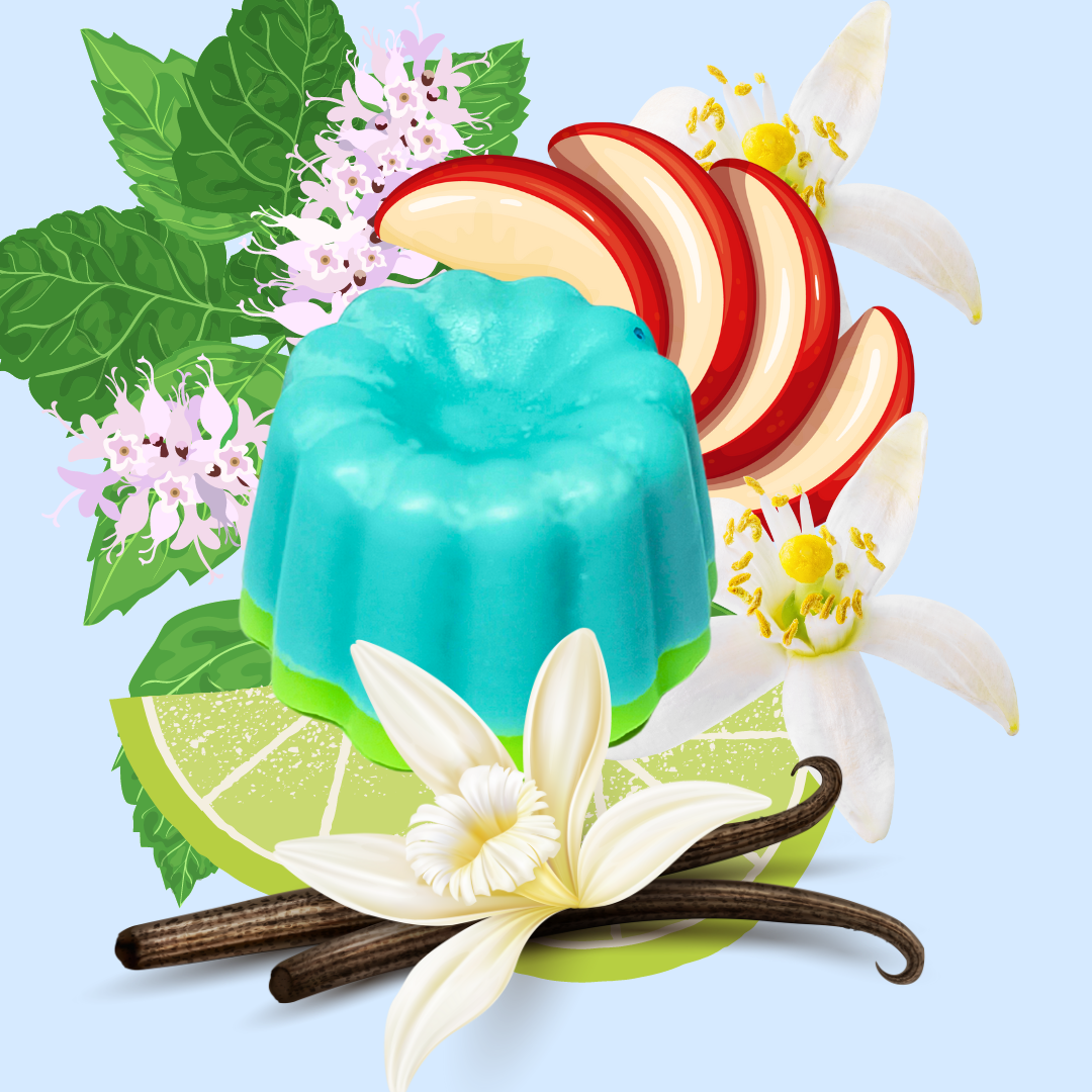 Bouquet de Fleurs Fondants Parfumés avec vase en Jesmonite – Bel