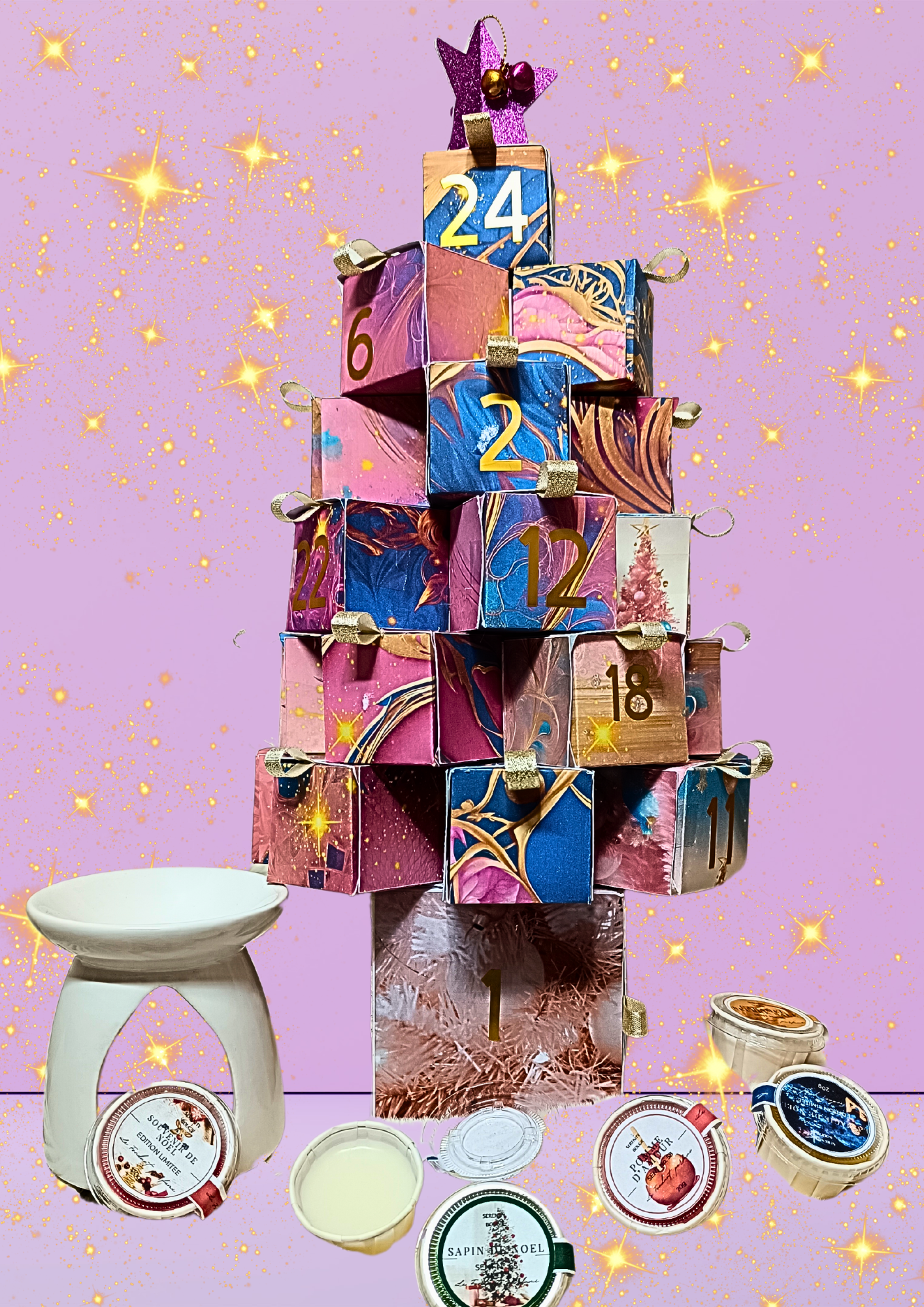 calendrier de l'avent 2024 bougie 