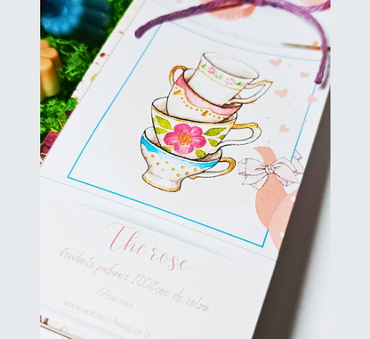 Coffret 6 Fondants parfumés Thé rose