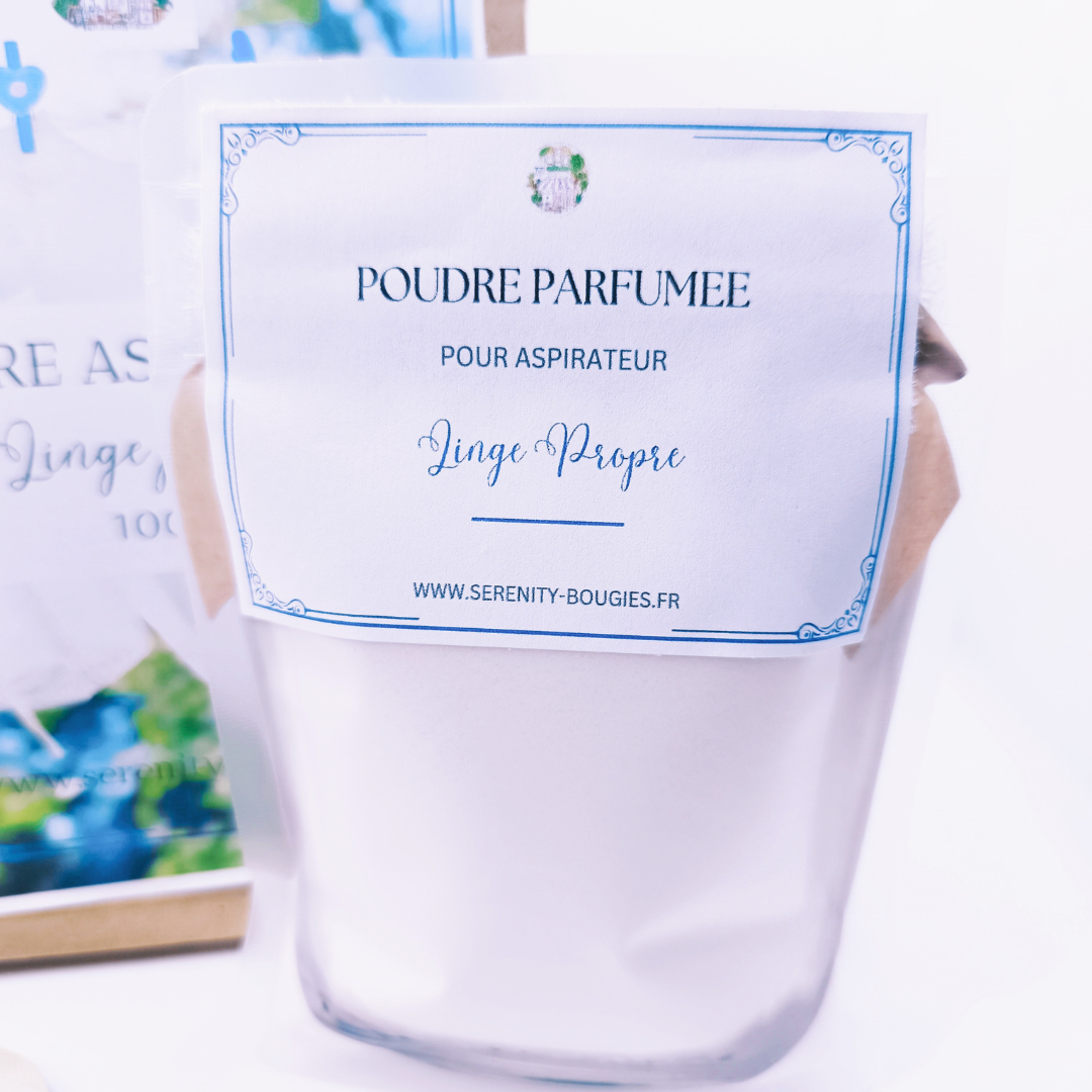 Poudre parfumée pour aspirateur naturelle
